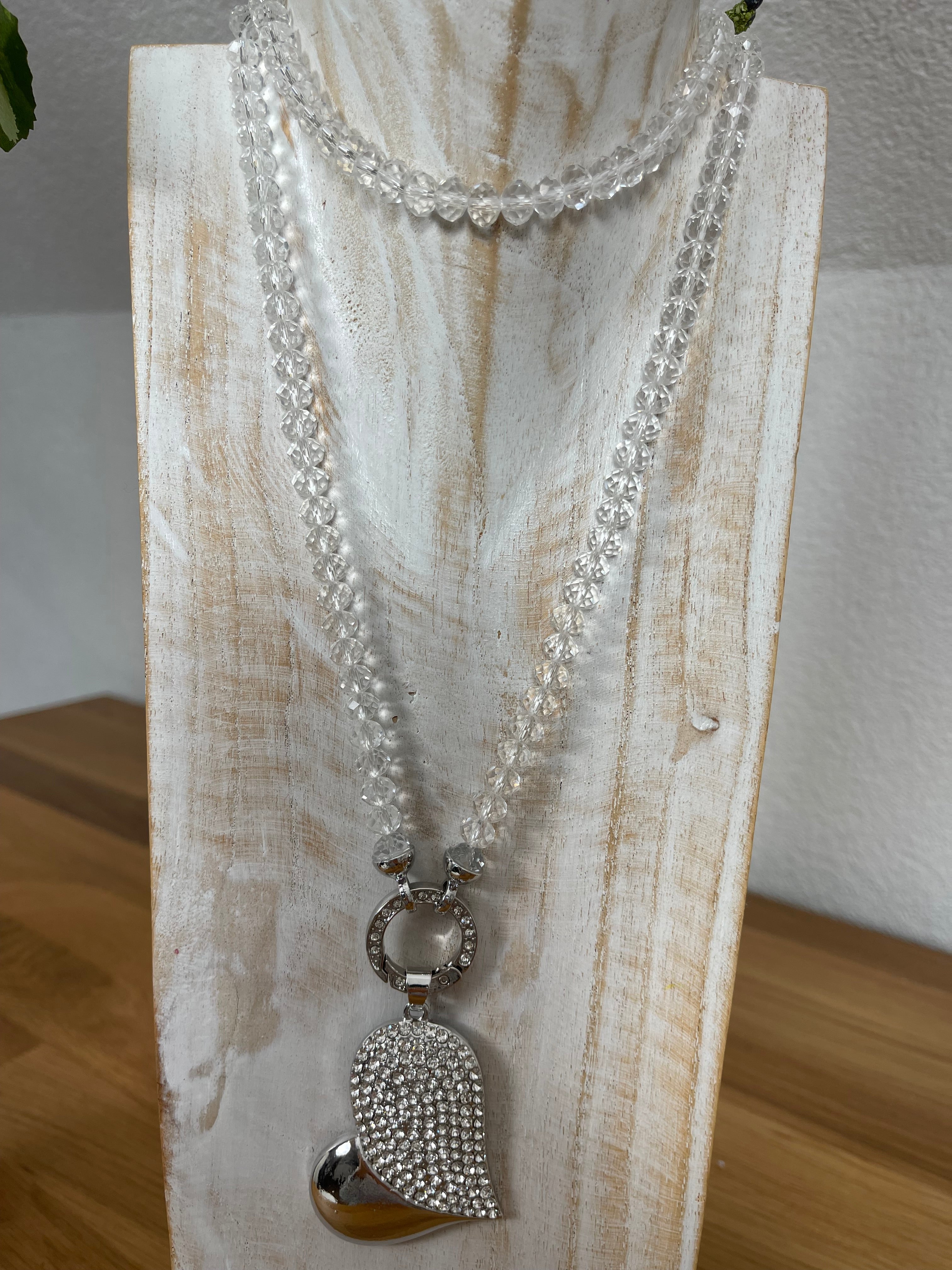 Vario - Perlen - Kette ca. 80 cm verschiedene Farben