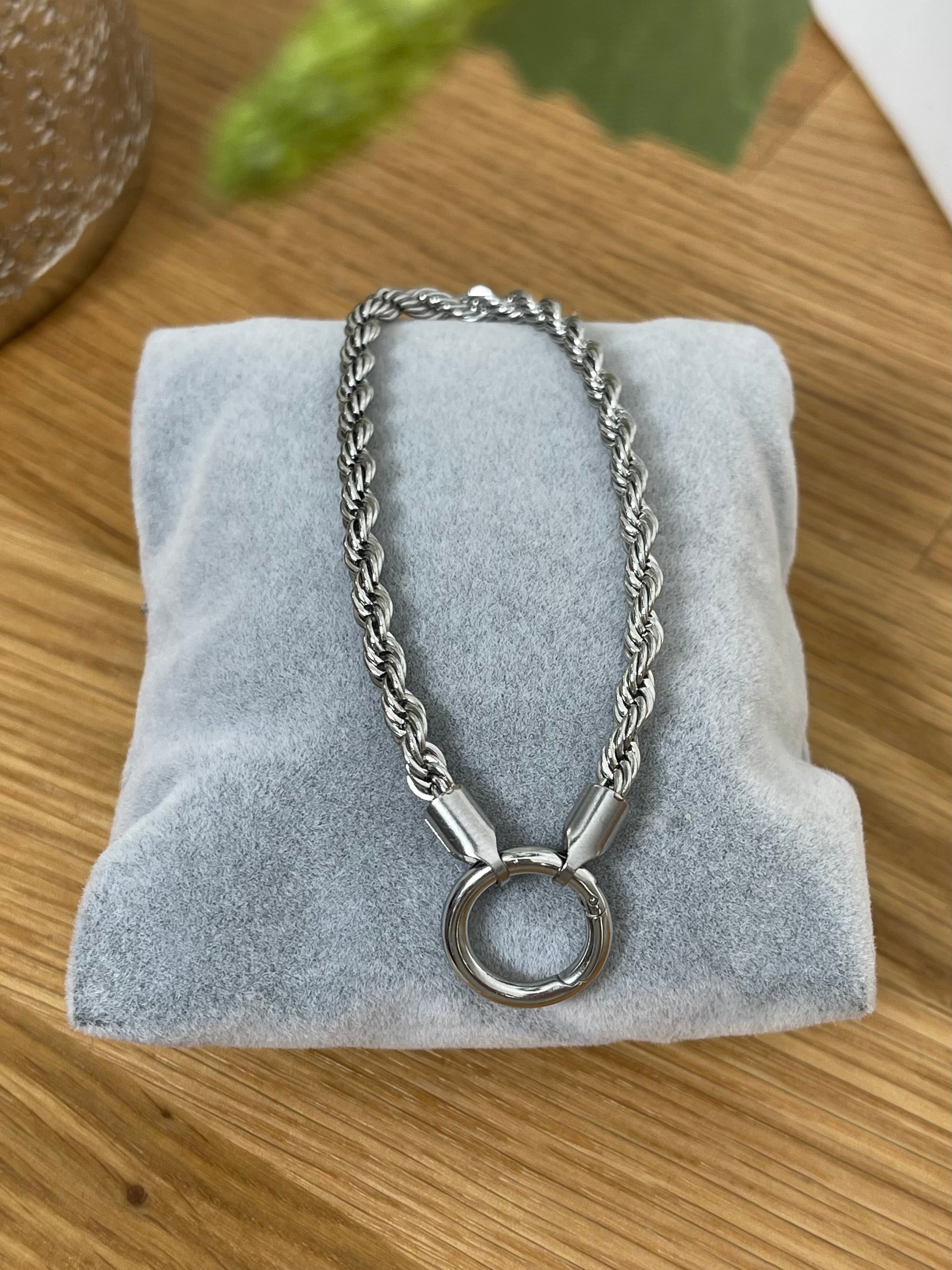 Vario - Armband Edelstahl in silber - Länge ca. 19 cm