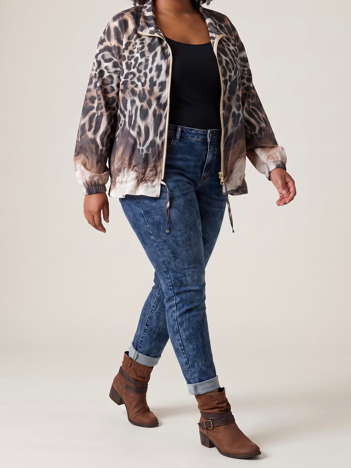 Elegante Blusen - Jacke mit „Animal Print“ in 3 Varianten