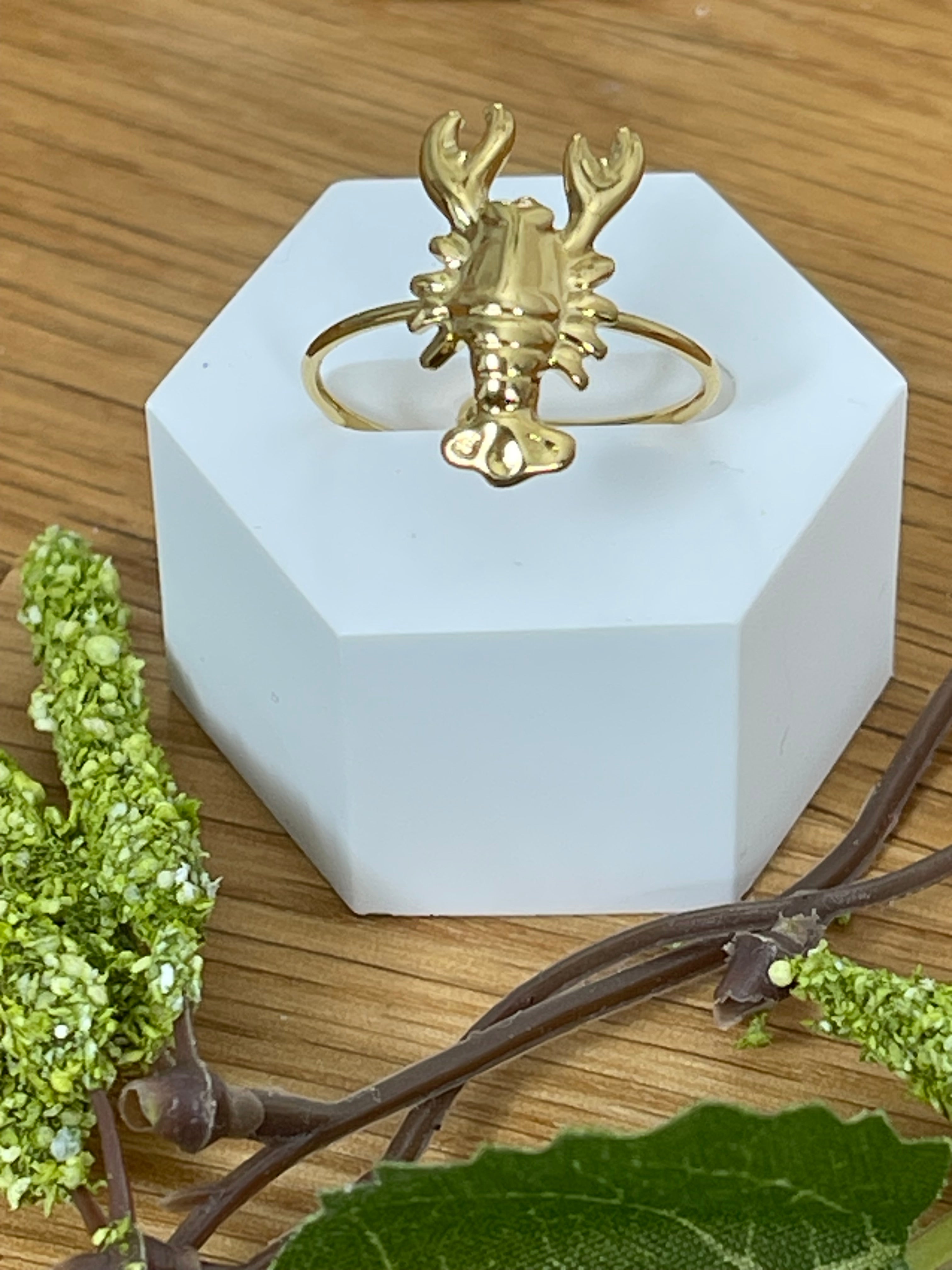 Verstellbarer Edelstahl Fingerring „Maritim“ in gold, verschiedene Modelle
