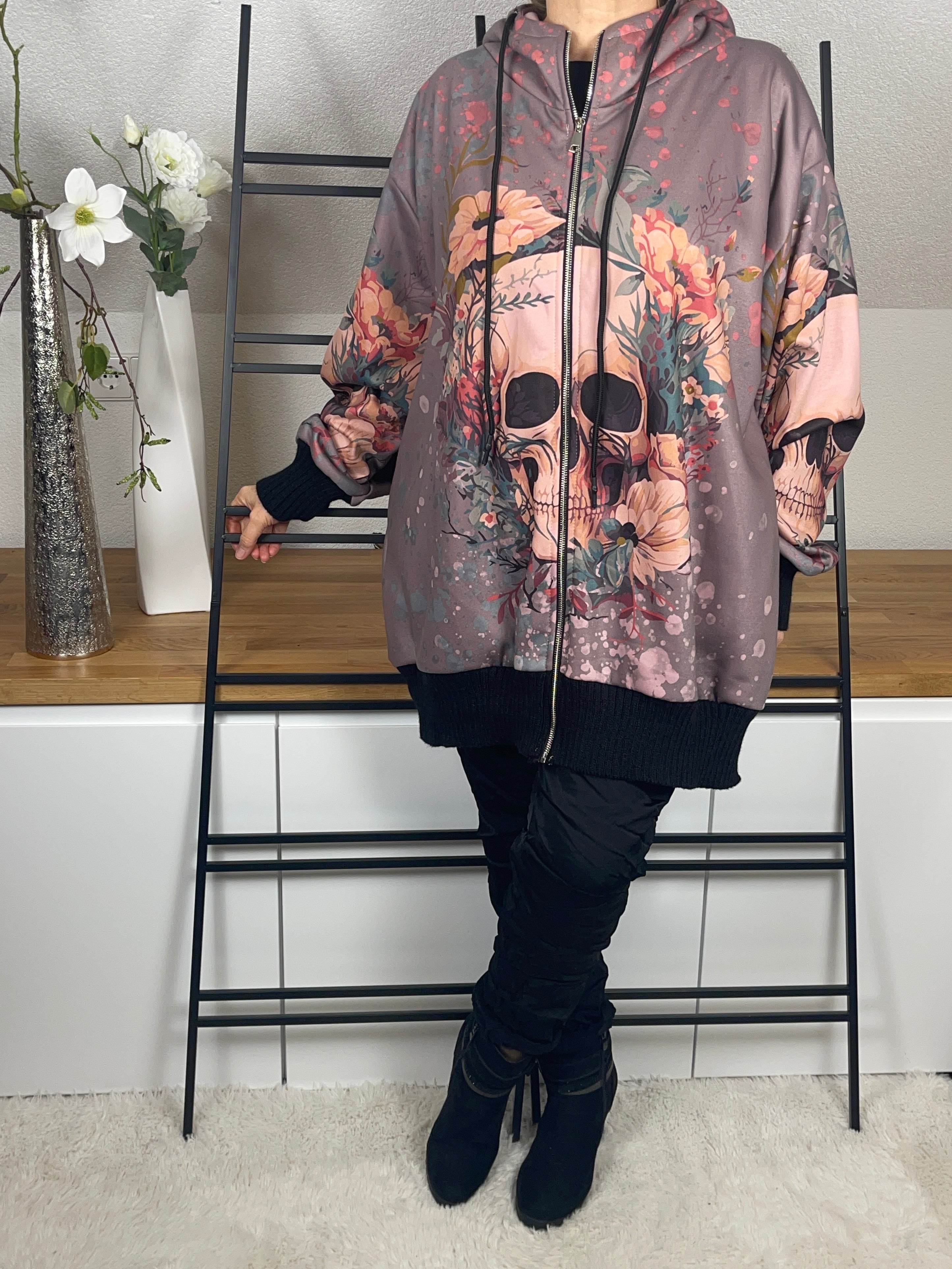 Damen - Softshelljacke „Skull“ in 3 Farben Einheitsgrösse Gr. 44 bis 50