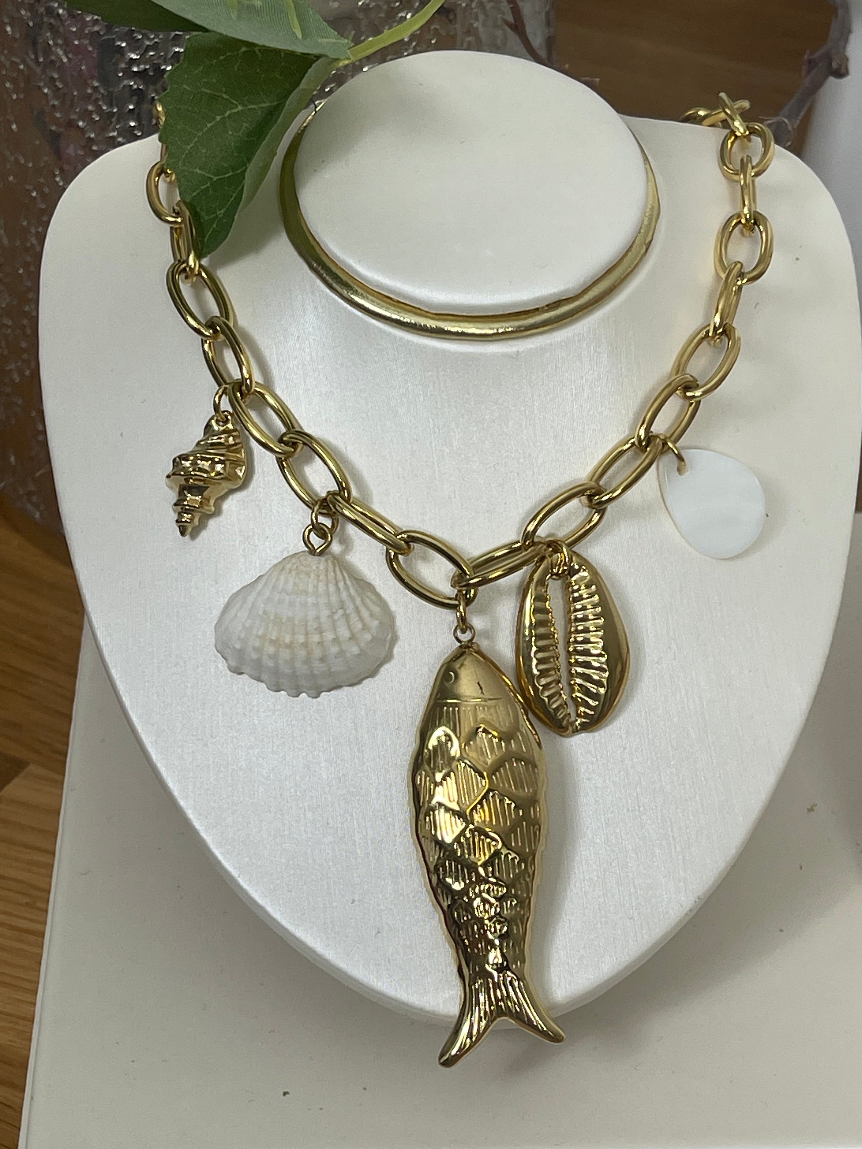 Elegante Edelstahl Kette „Maritim“ in gold