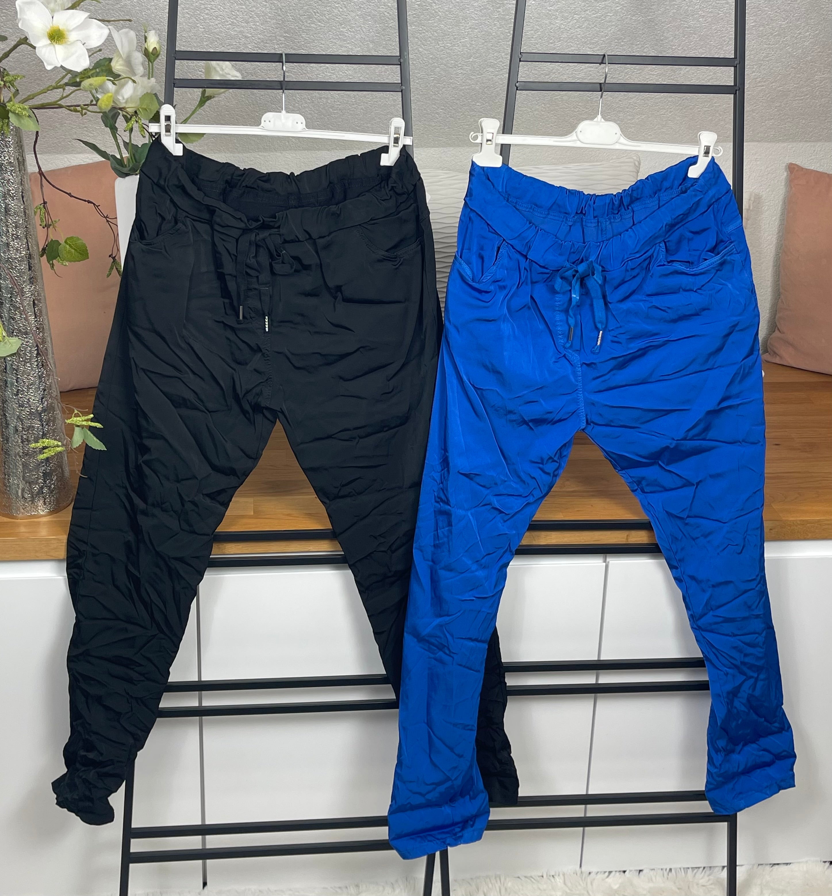 !!!KEINE RETOURE MÖGLICH !!! Damen - Jogpant „Shiney“ Einheitsgrösse Gr. 42 - 48+ in 9 Farben