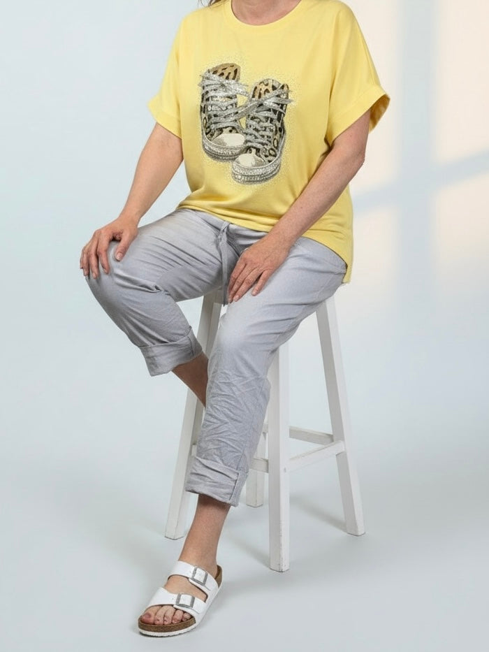 Glam „Fluffi“ Shirt in Sweat-Qualität in 3 Farben