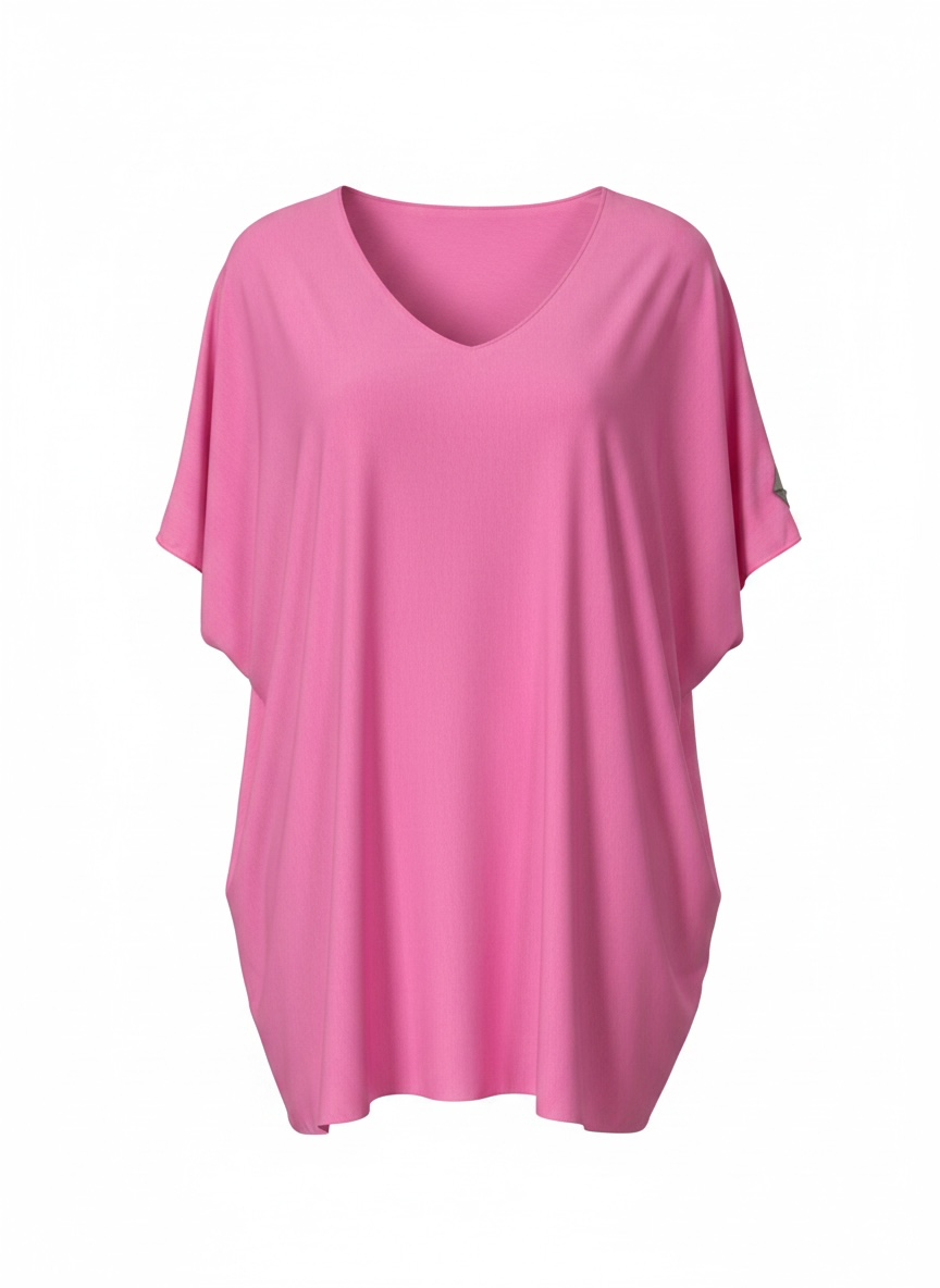 Lässiges V - Shirt in 4 Farben