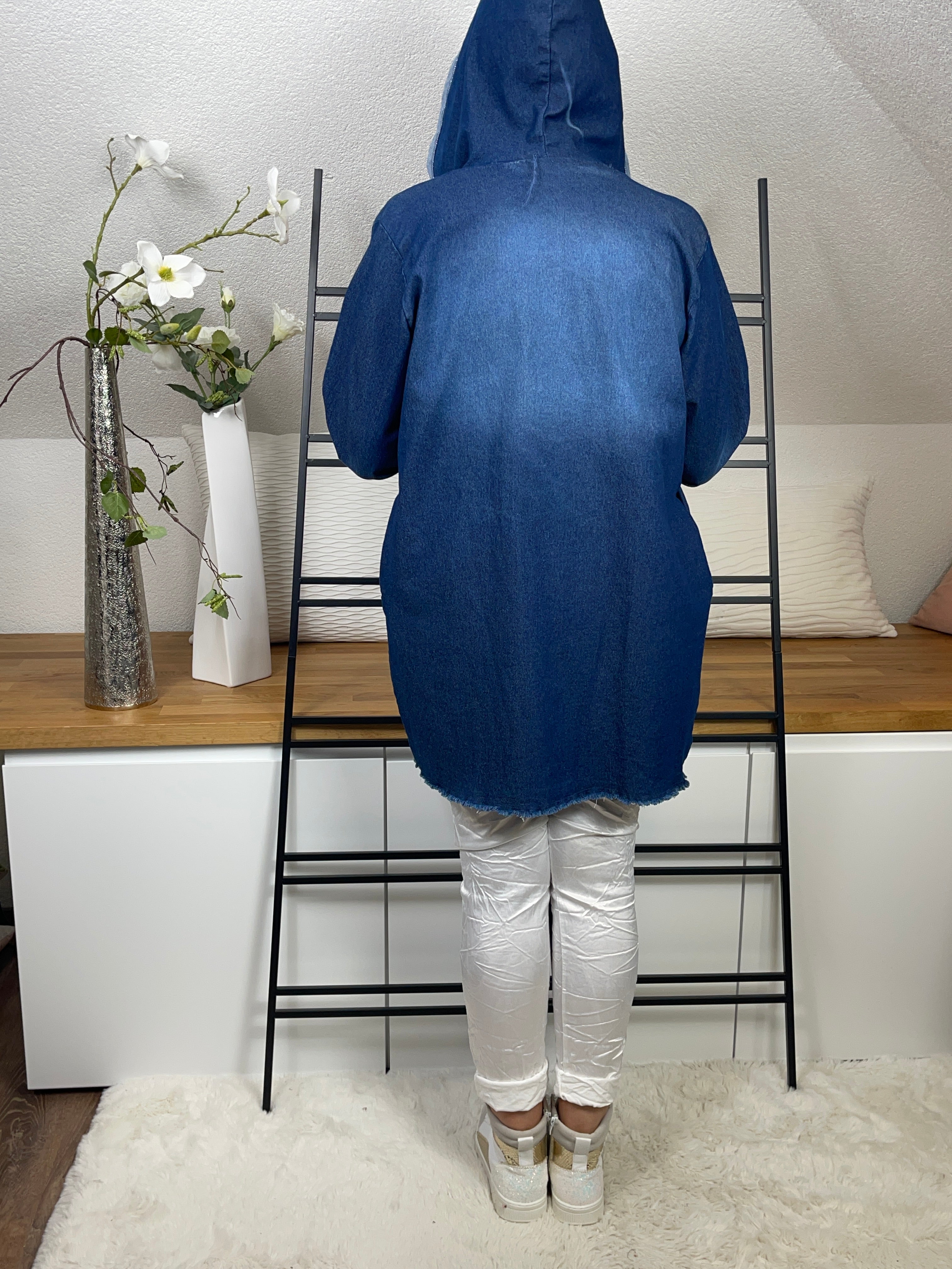 Leichter Damen - Mantel „Mickey - Minney Mouse“ Einheitsgröße Gr. 40 - 48 in blau