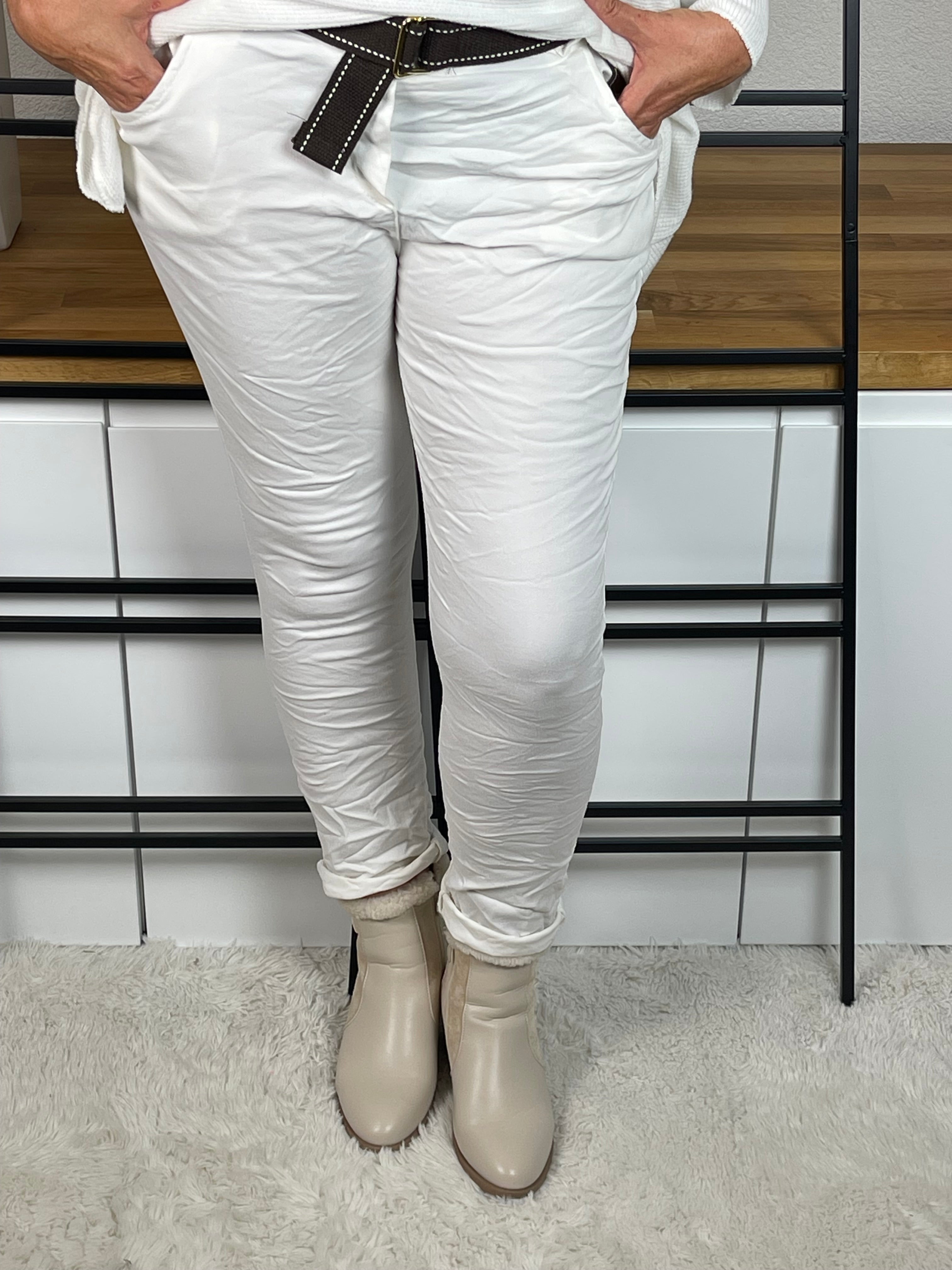 !!!!KEINE RETOURE MÖGLICH!!!! Jogpant „Cino“ mit Gürtel Einheitsgrösse Gr. 38 - 42-44 in 6 Farben