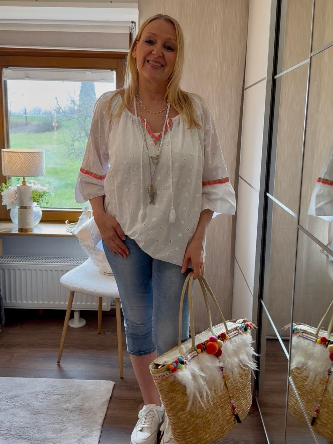 Tunika „Boho“ Einheitsgrösse Gr. 40 - 46 in 3 Farben