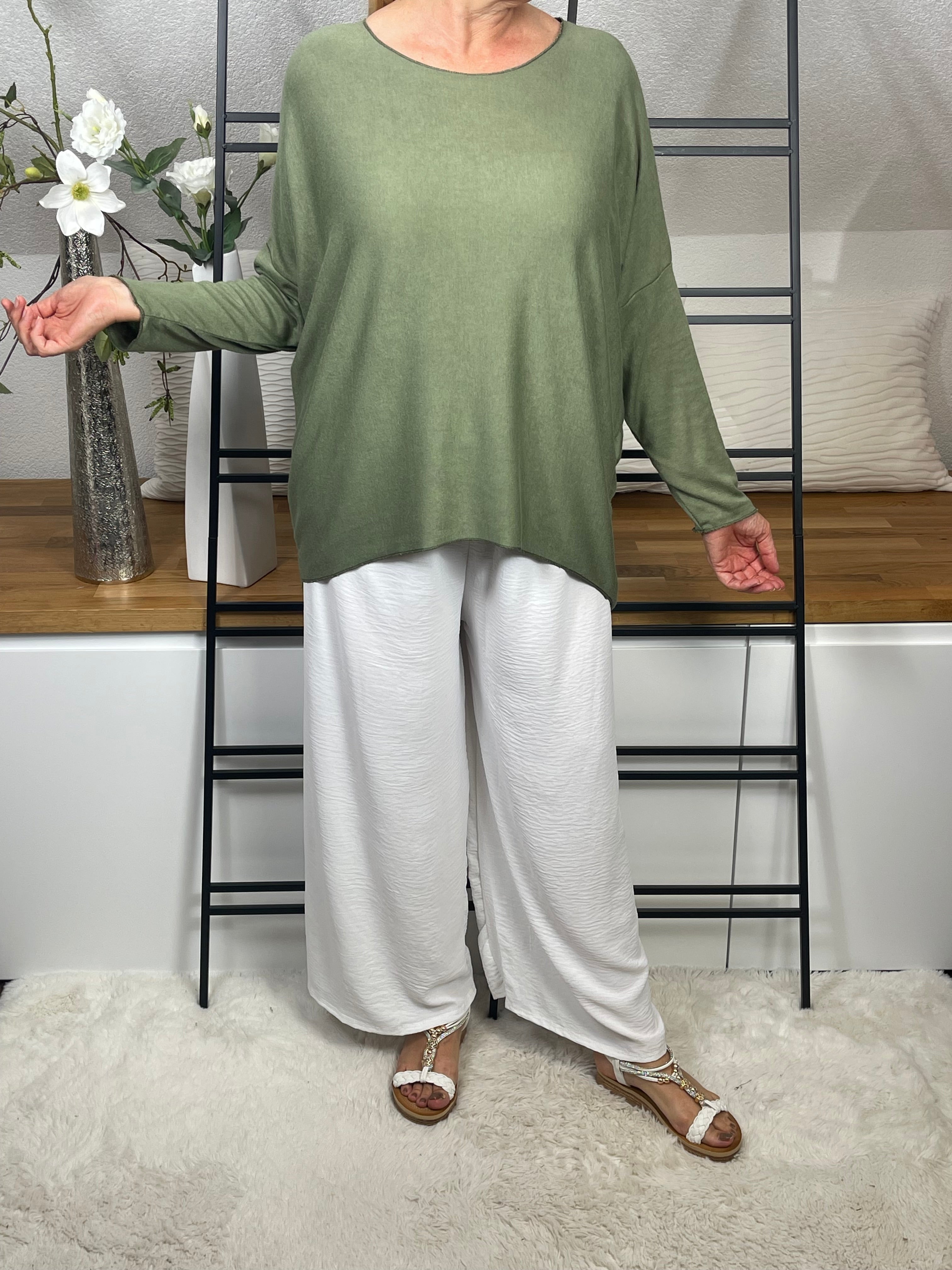 Damen - Feinstrick - Pullover „Knuffi“ Einheitsgrösse Gr. 38 - 44 in 10 Farben