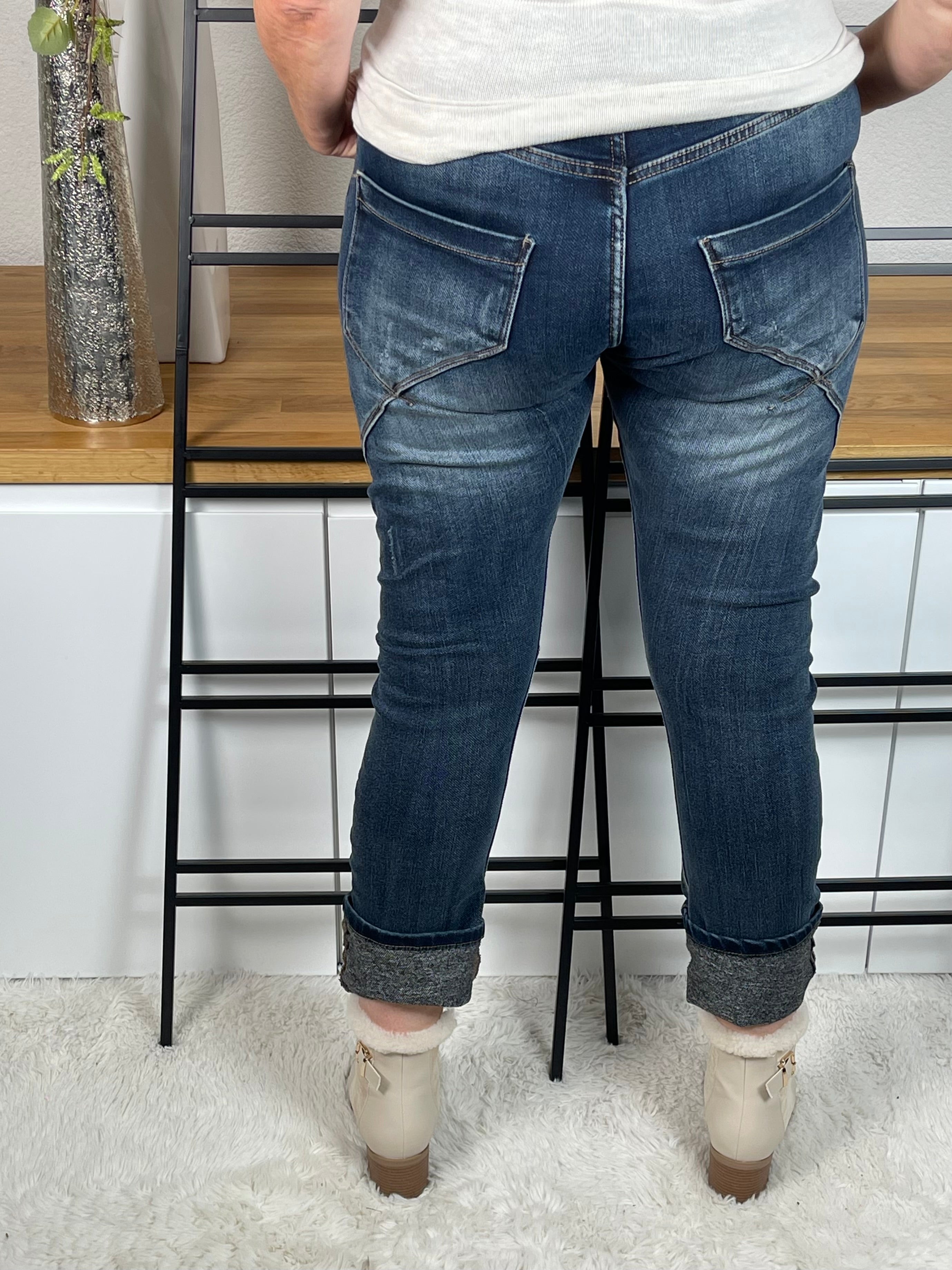 !!!!KEINE RETOURE MÖGLICH!!!!Boyfriend - Jeans „DarkBlue“ Gr. 36 - 44