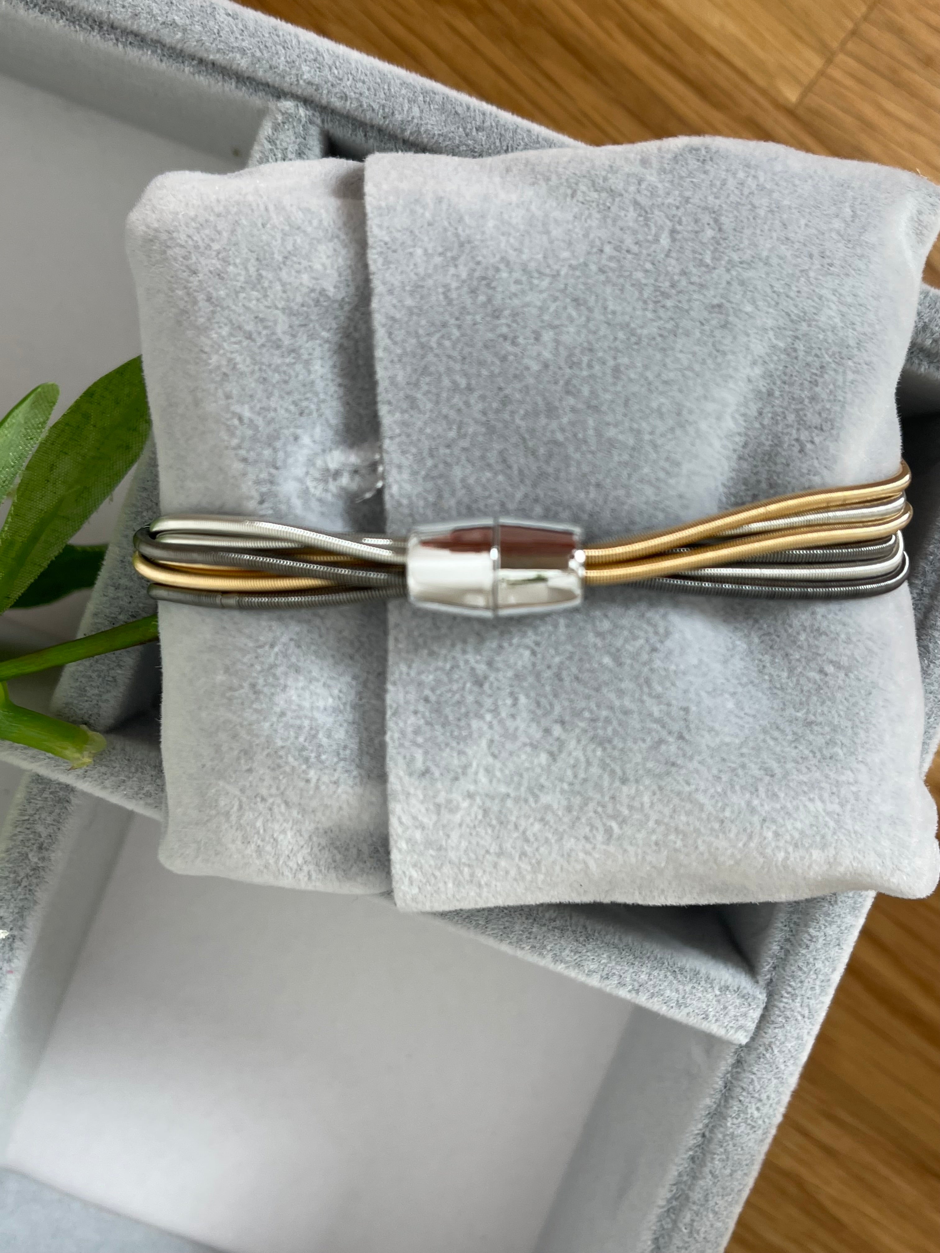 Elegantes Damen - Armband mit Magnetverschluss Edelstahl in 3 Farben
