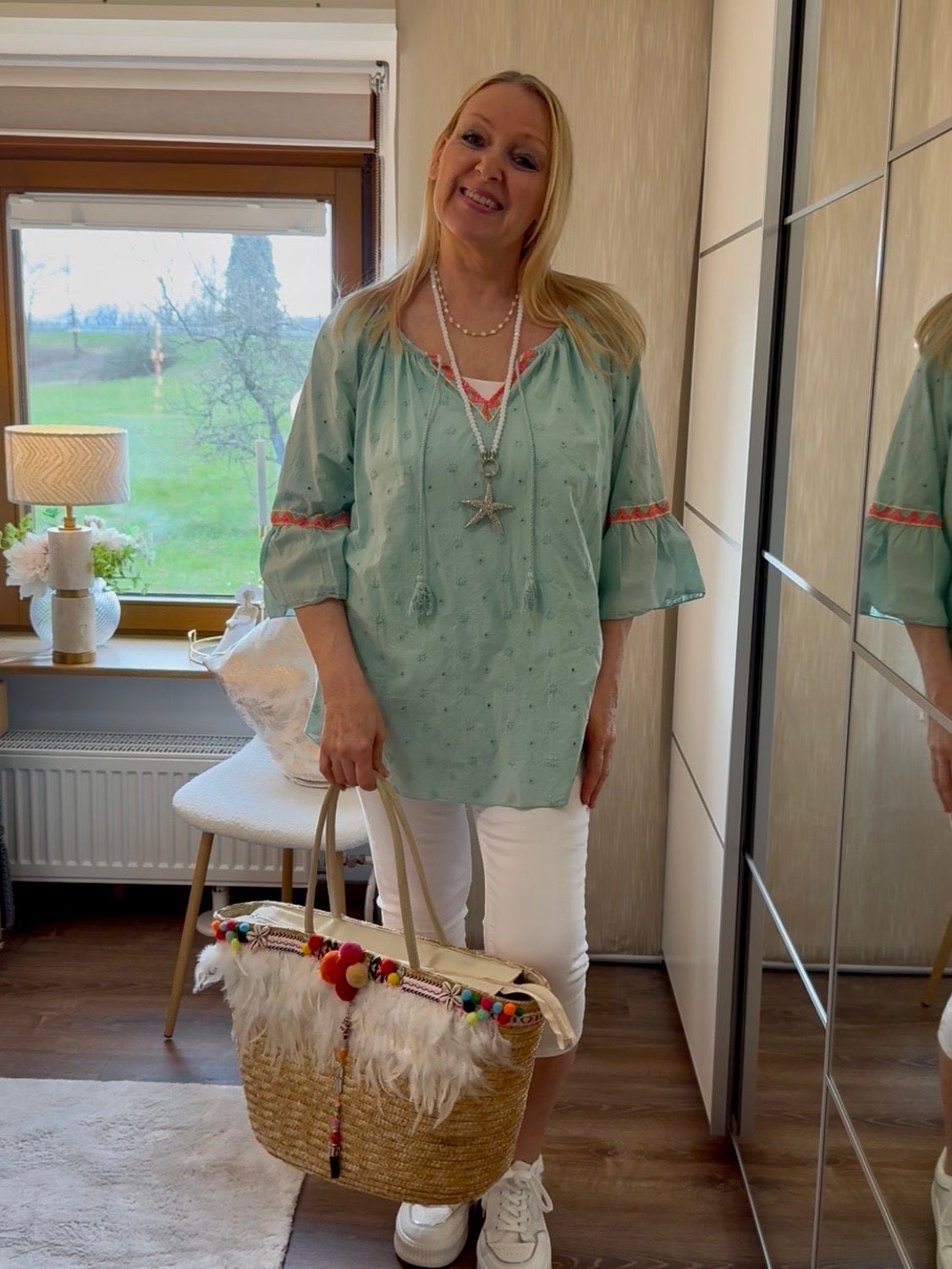 Tunika „Boho“ Einheitsgrösse Gr. 40 - 46 in 3 Farben