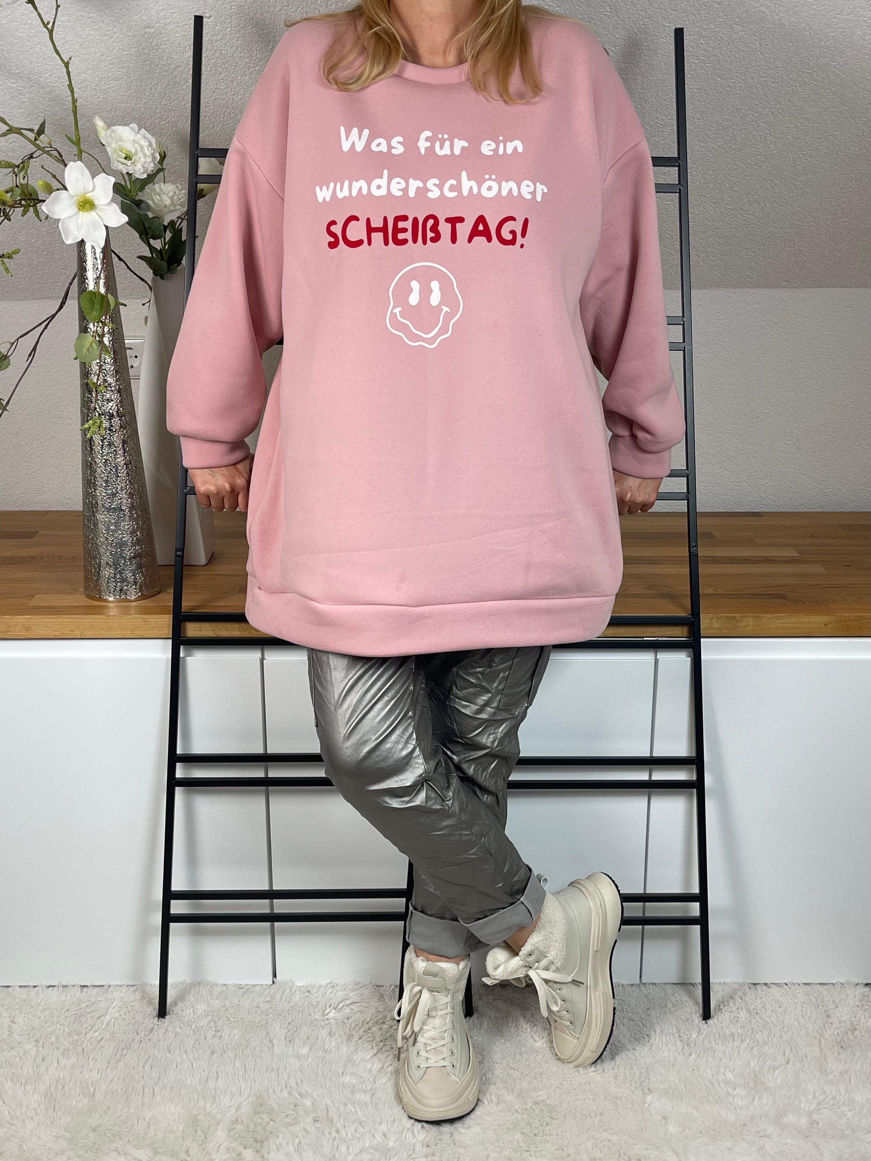 !!!!Keine RETOURE MÖGLICH!!! Sweater  „Was für ein wunderschöner Scheißtag“ Einheitsgrösse Gr. 40 - 48+
