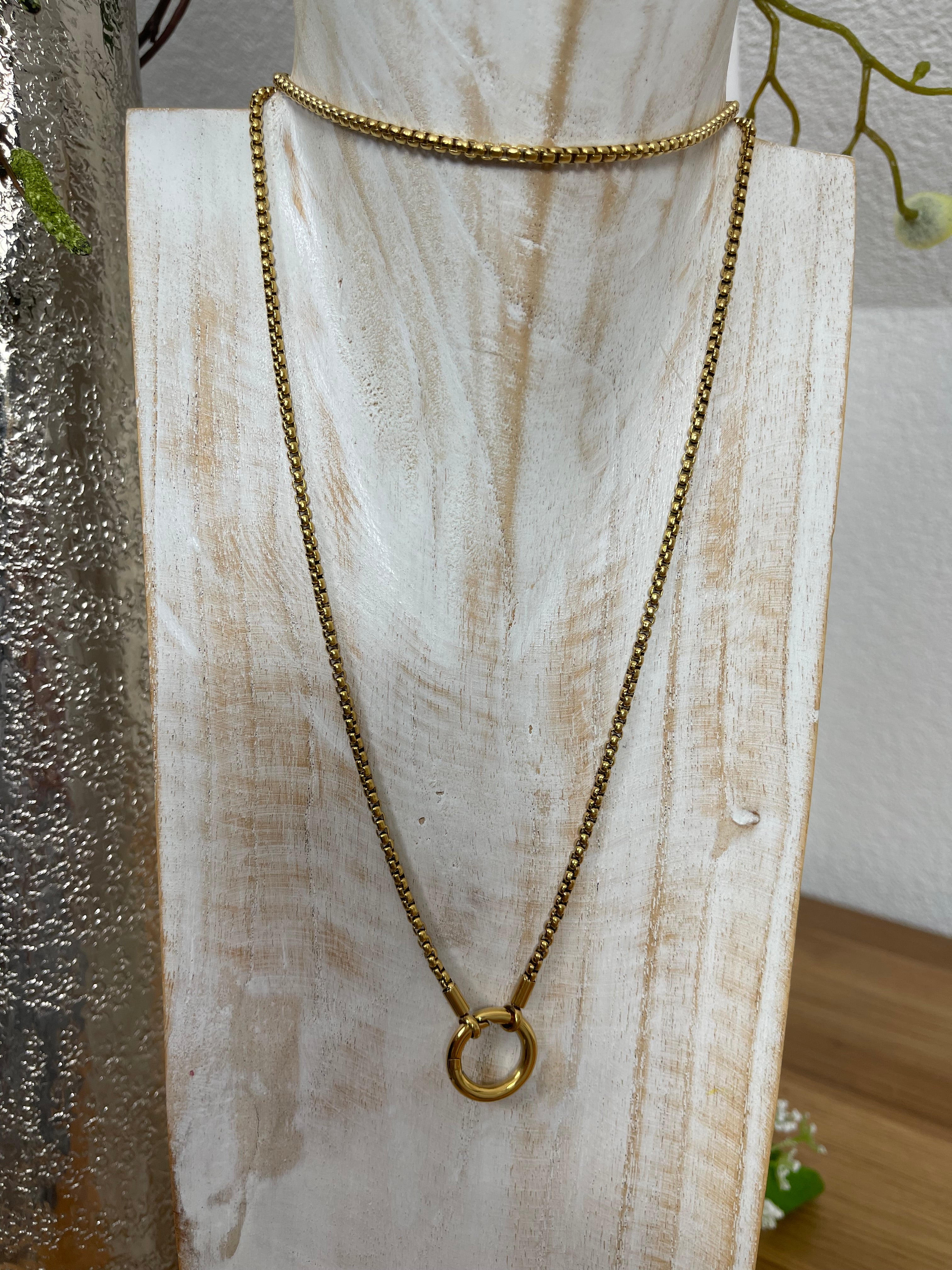 Vario - Perlen - Kette ca. 80 cm verschiedene Farben