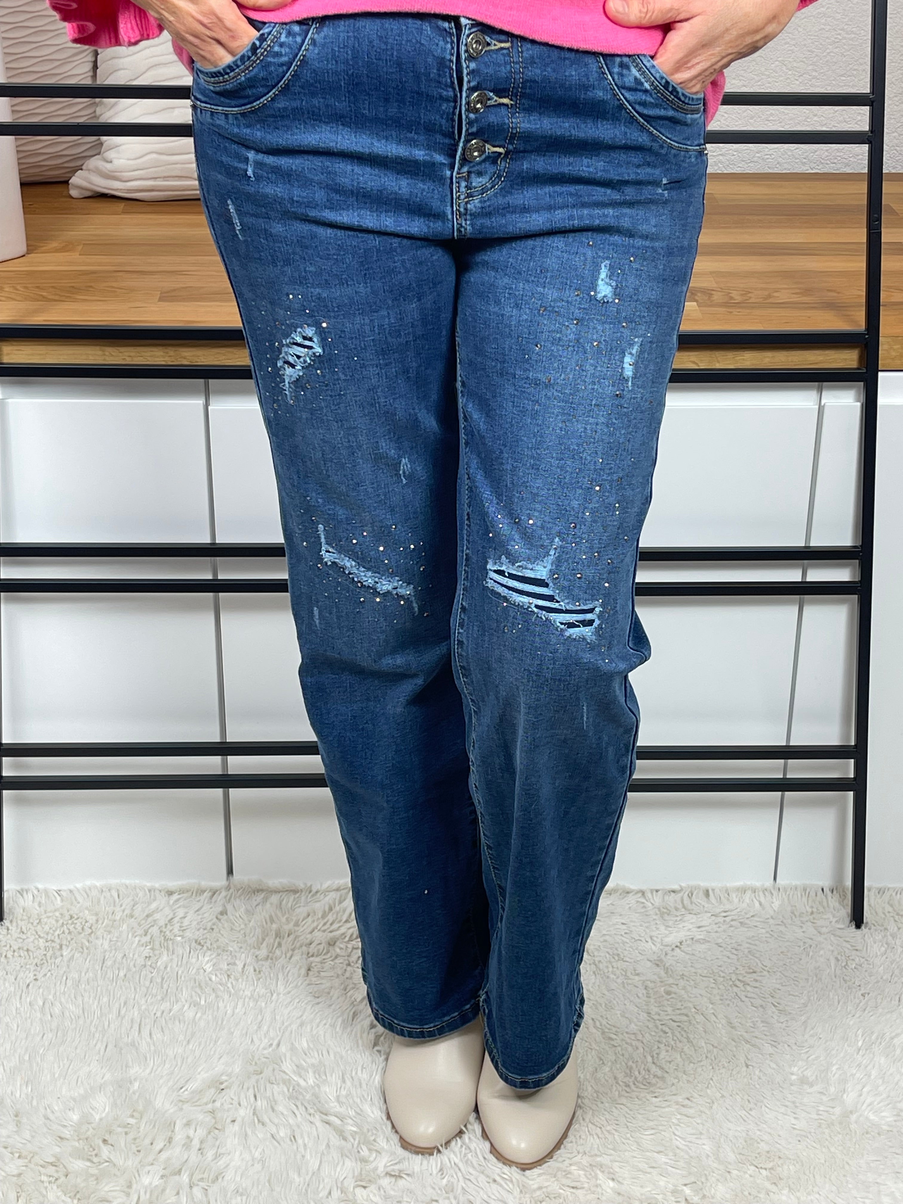 Damen Jeans „Wow“ Gr. 36 - 48 in blau