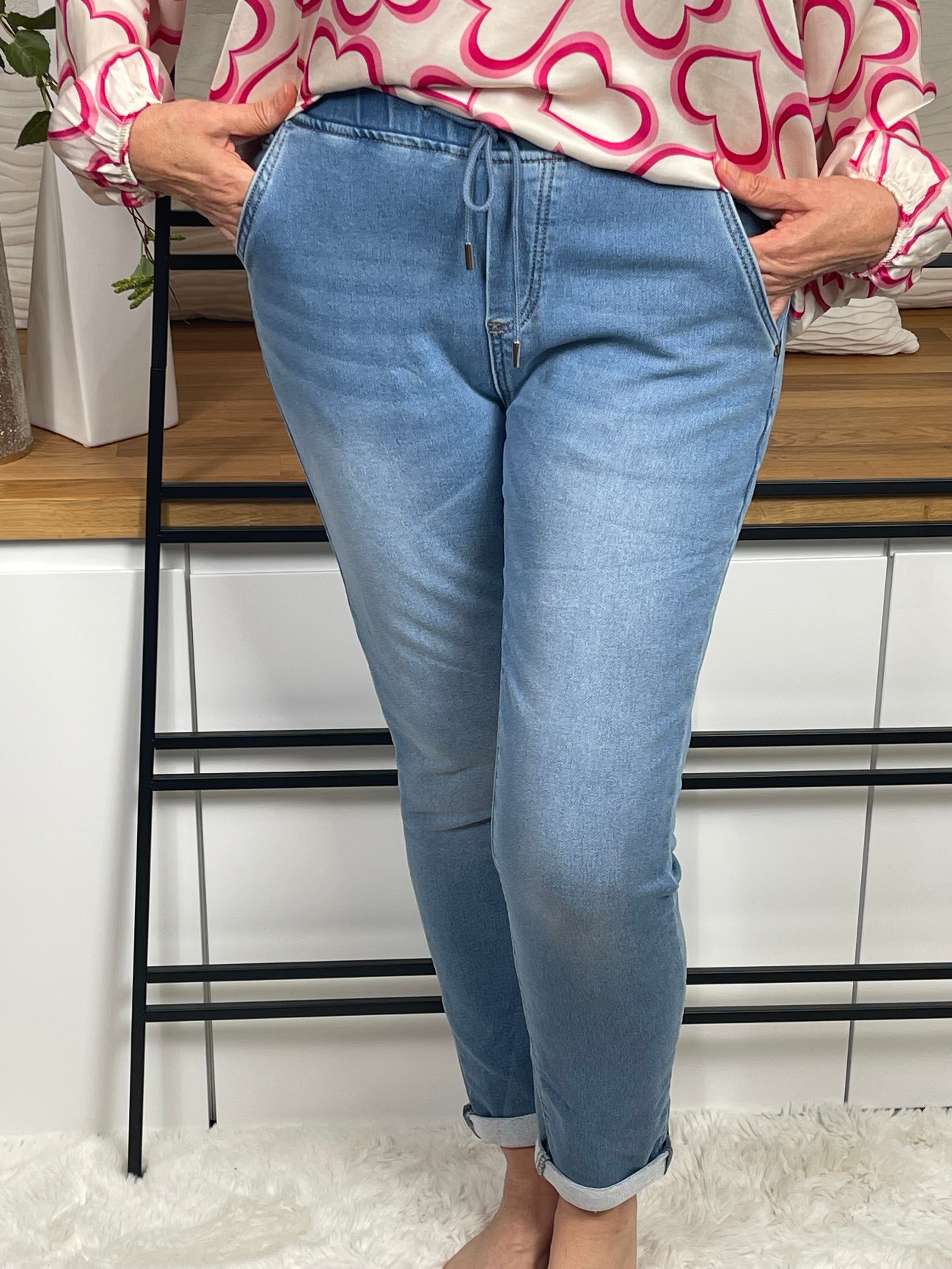 !!!AKTION!!!                          Damen - Jeans - Jogpant Einheitsgröße Gr. 38 - 40 in jeansblau