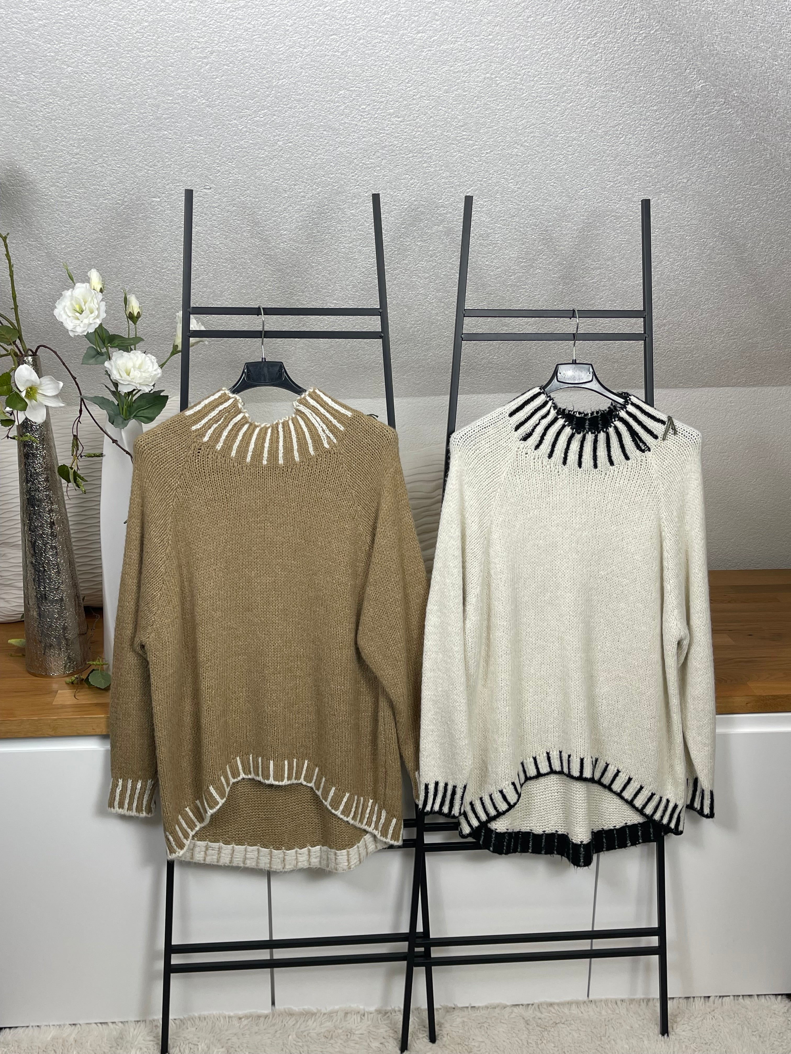 Eleganter Damen Feinstrick - Pullover Einheitsgröße Gr. 38 - 42 in 4 Farben