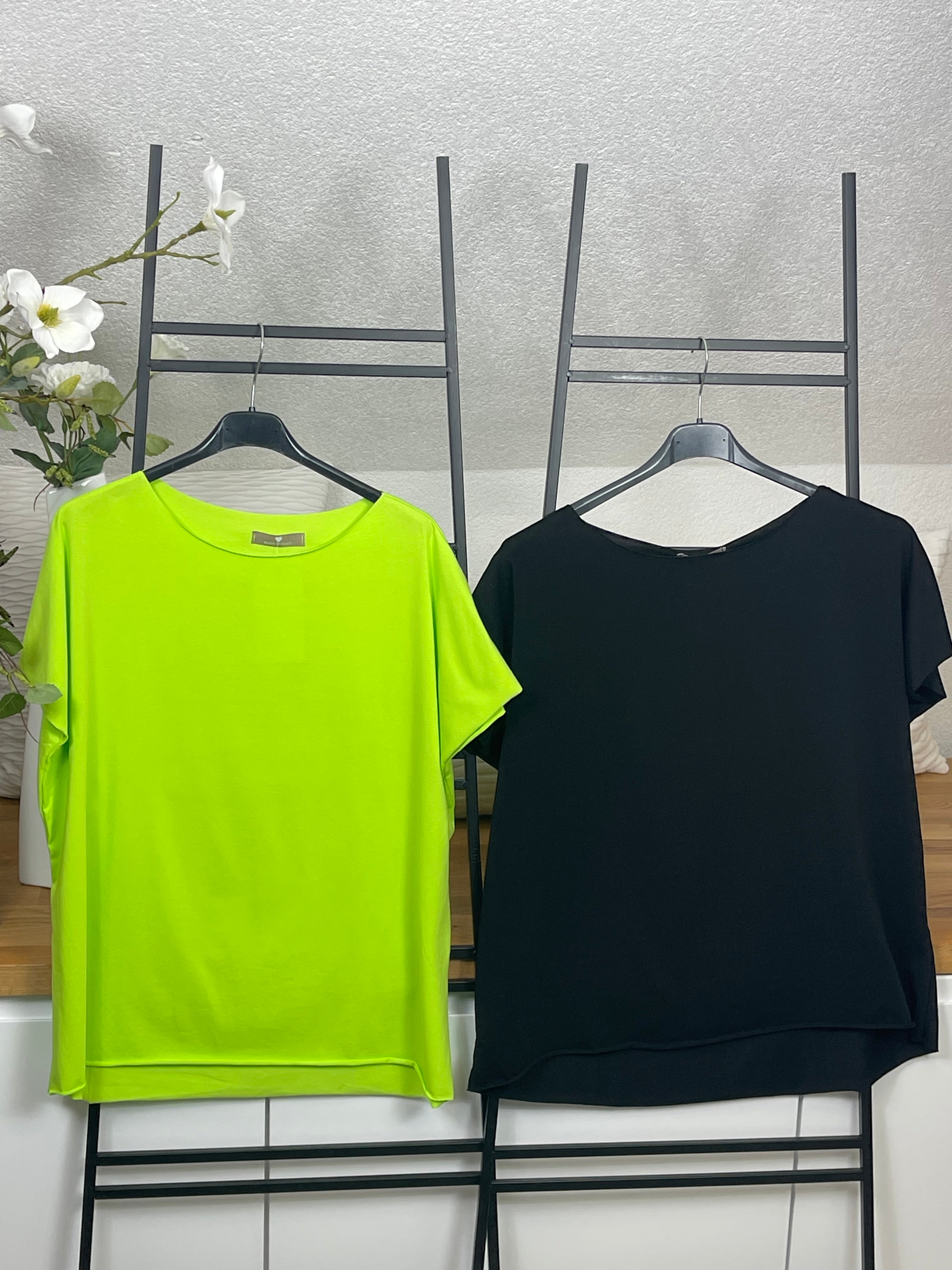 Damen T - Shirt „Basic“ Einheitsgrösse Gr. 36 - 44 in vielen Farben