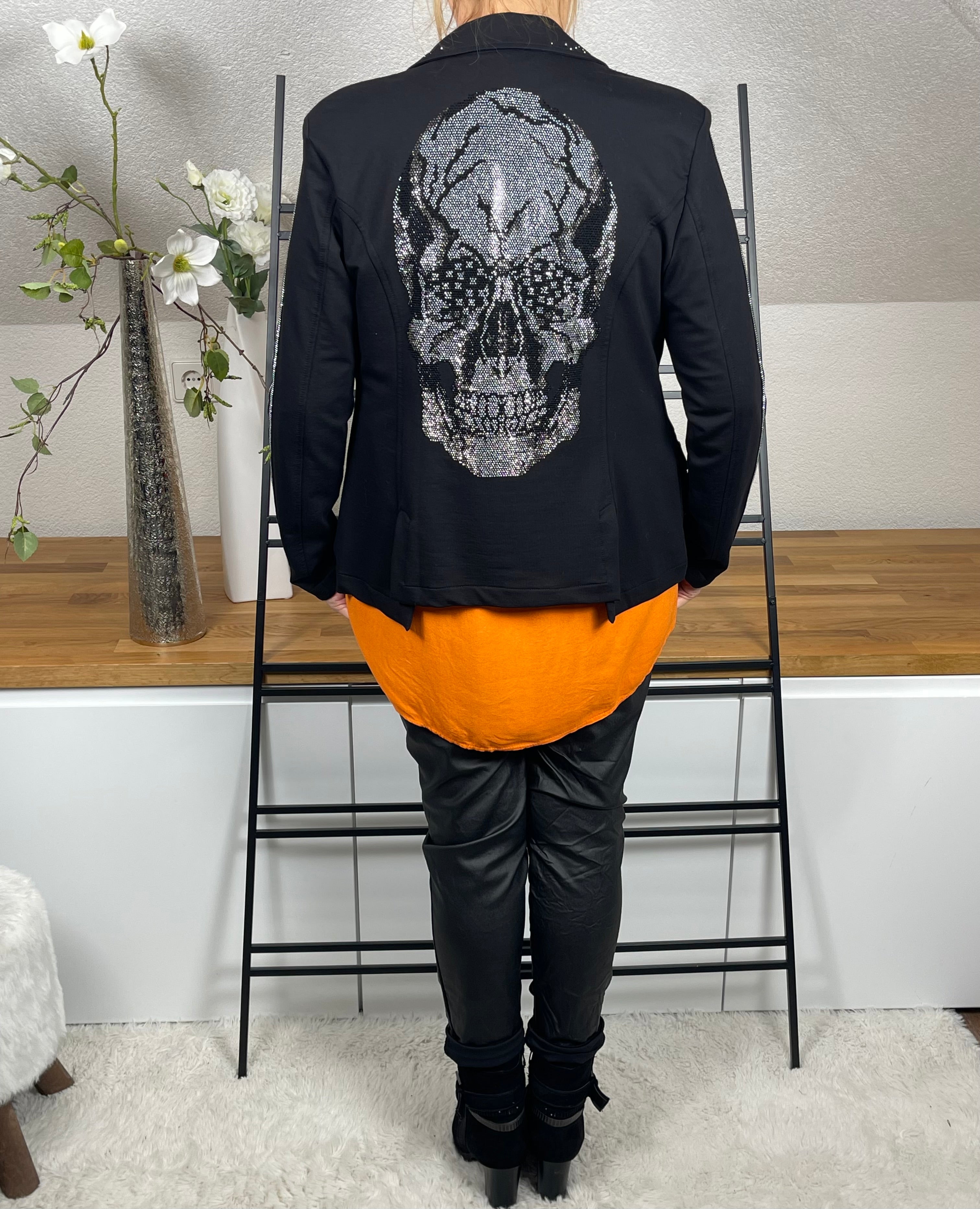 Blazer „Totenkopf“ von „EU-Queen“ Gr. 36 - 42