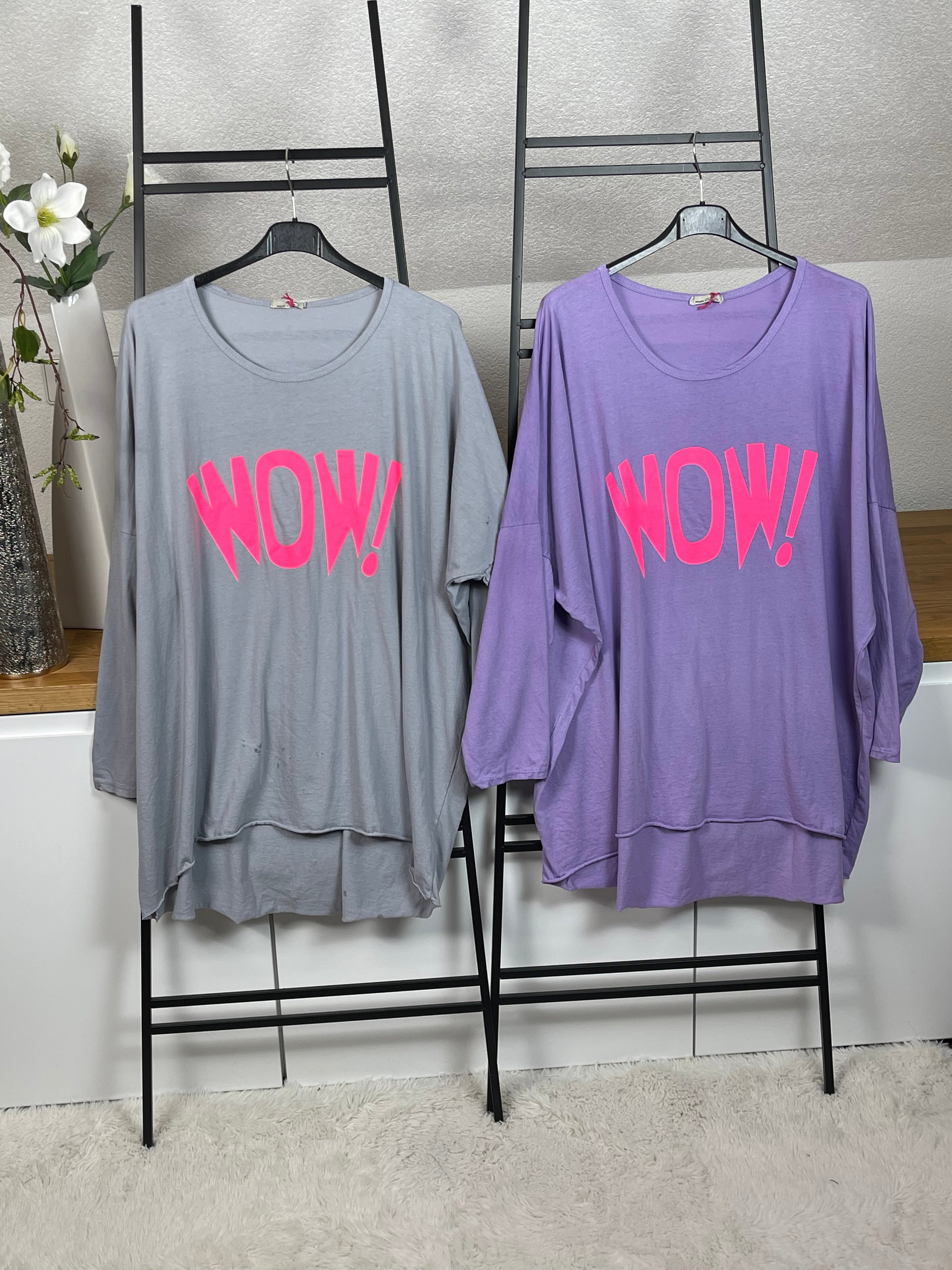 !!!!KEINE RETOURE MÖGLICH!!!! 
Maxi - Shirt „WOW“ Einheitsgrösse Gr. 38 - 48