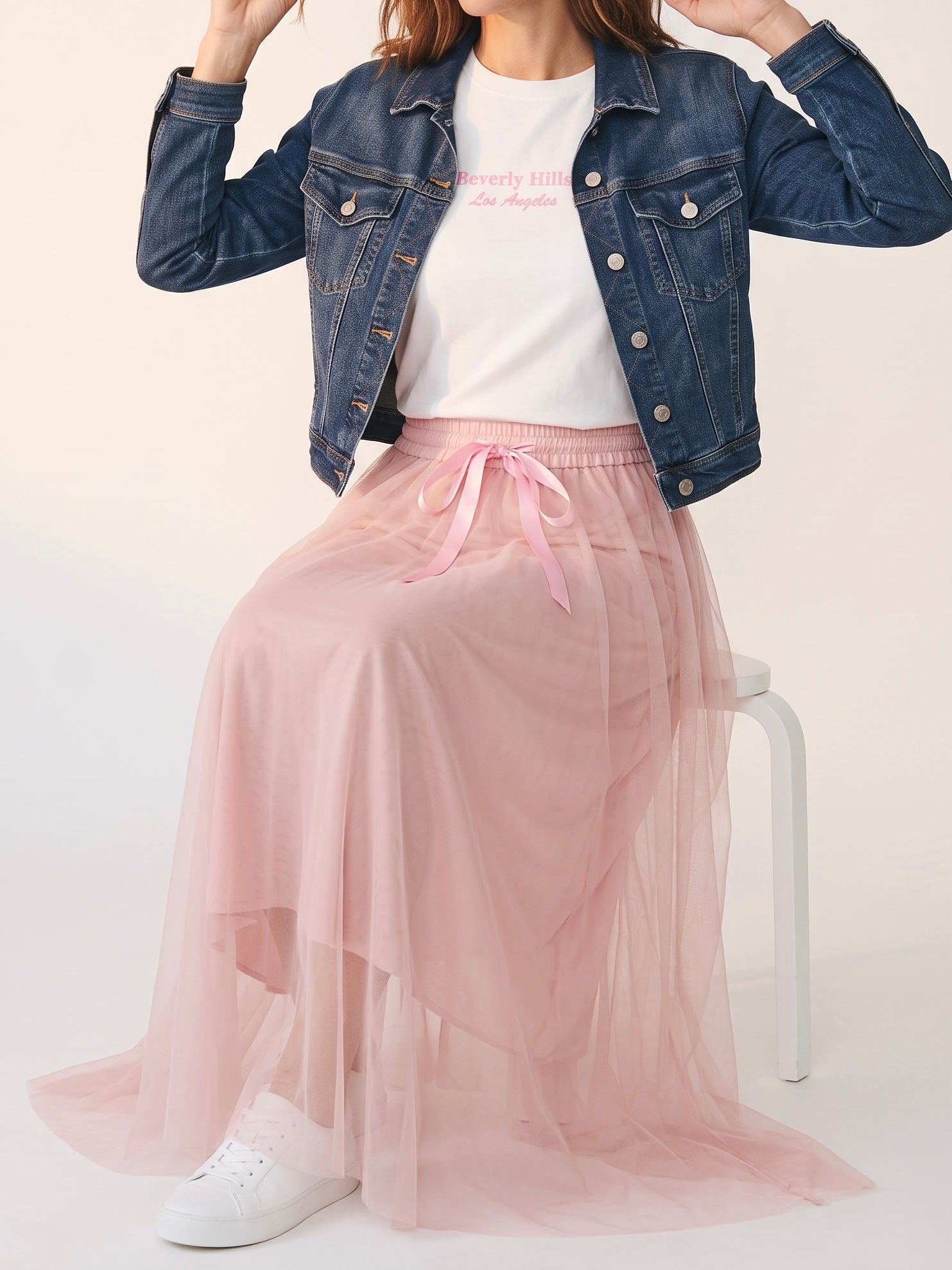 Schicker Tüllrock in rosa