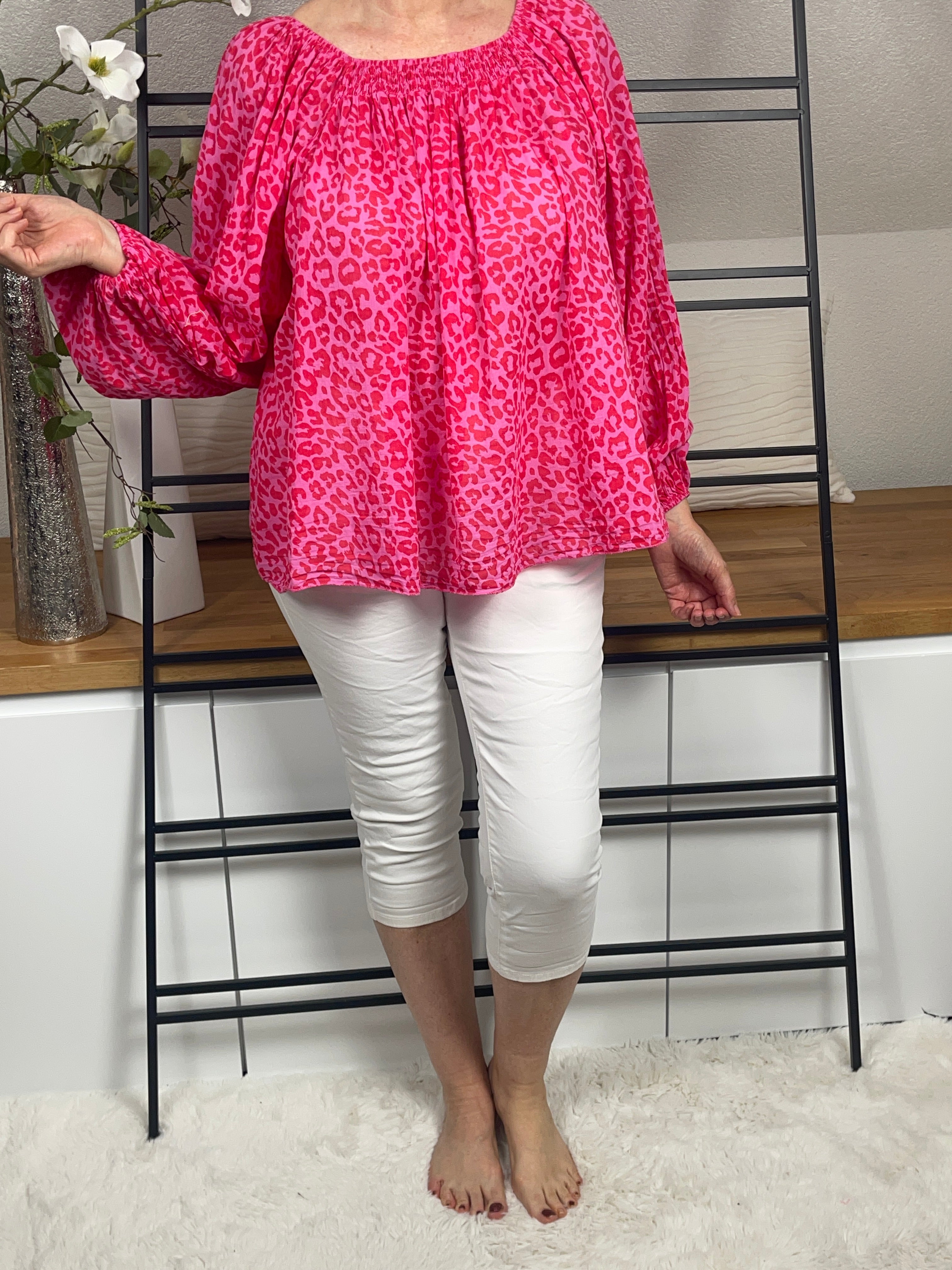 !!!!KEINE RETOURE MÖGLICH !!!!Damen Tunika mit „Animal Print“ Einheitsgrösse Gr. 38 - 44 in 4 Farben