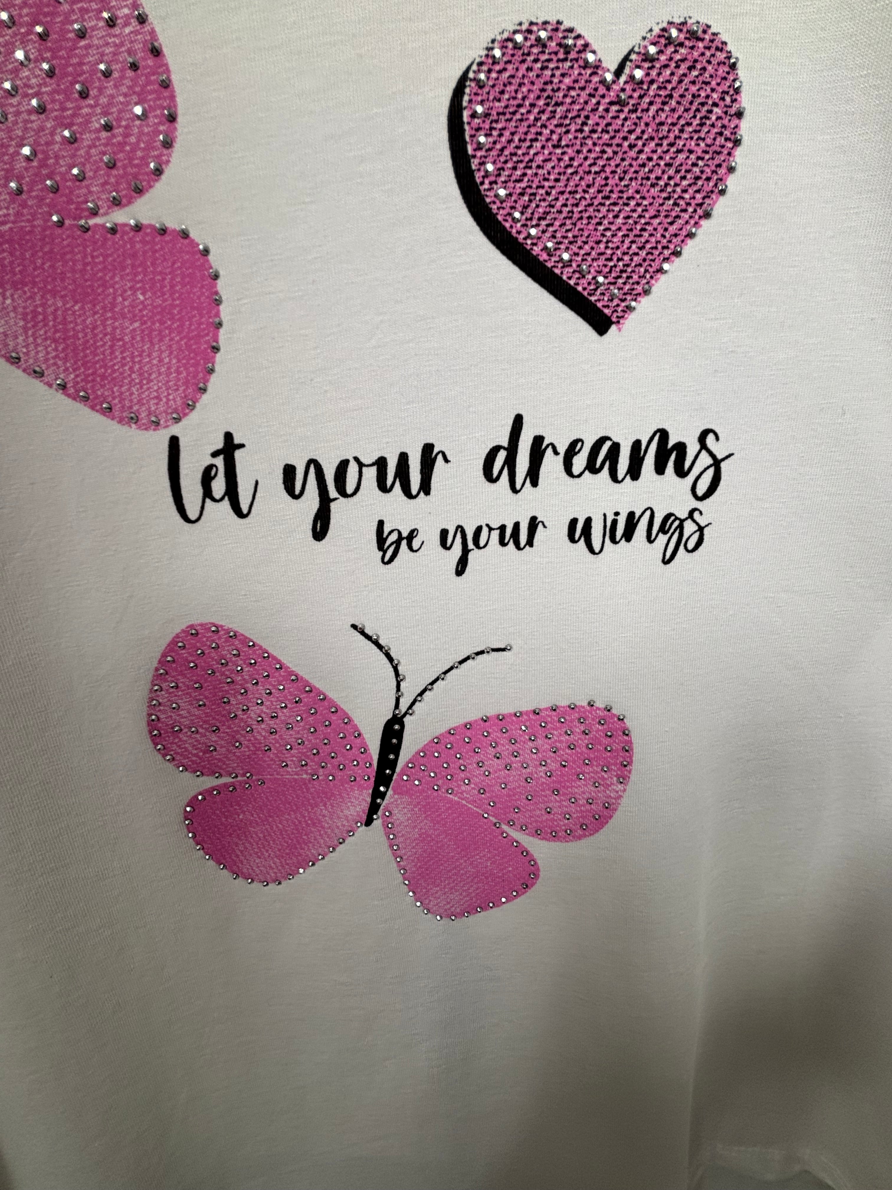 !!!!KEINE RETOURE MÖGLICH!!!! Damen- T - Shirt „Schmetterling“ Einheitsgrösse Gr. 36 - 44 in 3 Farben