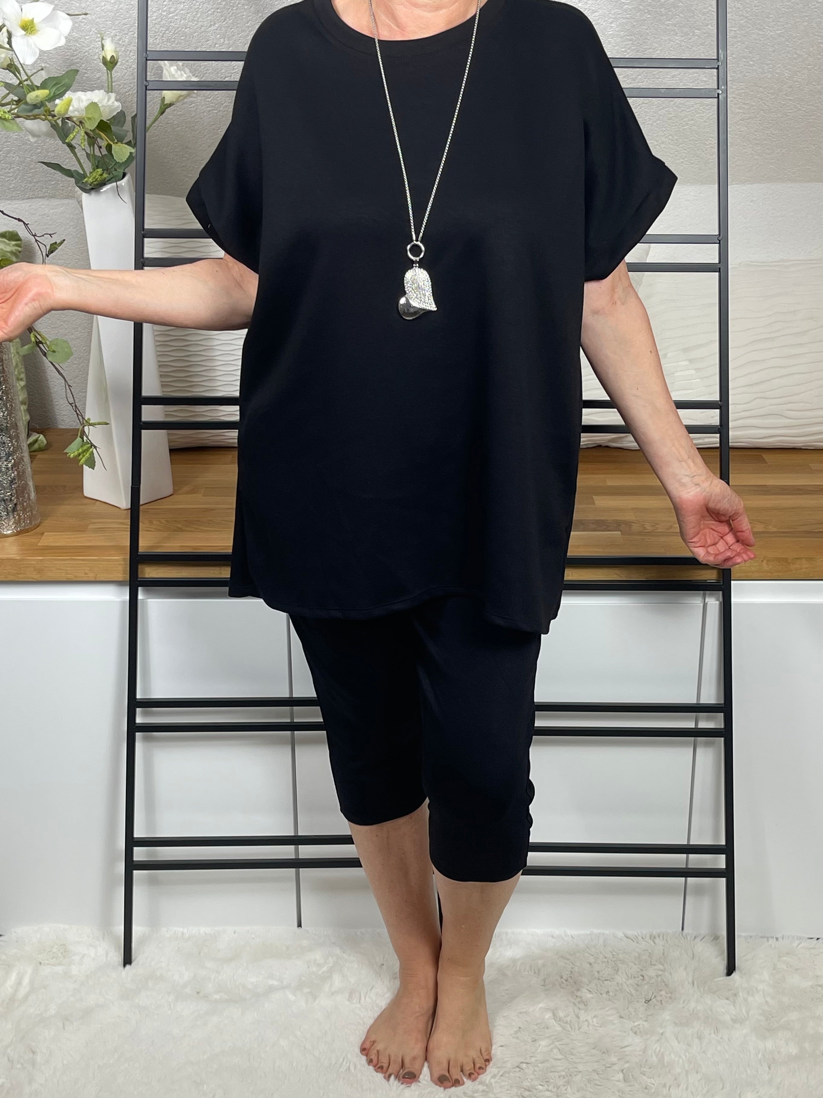 Damen 3/4 Jogpant „Fluffi“ Einheitsgrösse Gr. 38 - 42 in 9 Farben