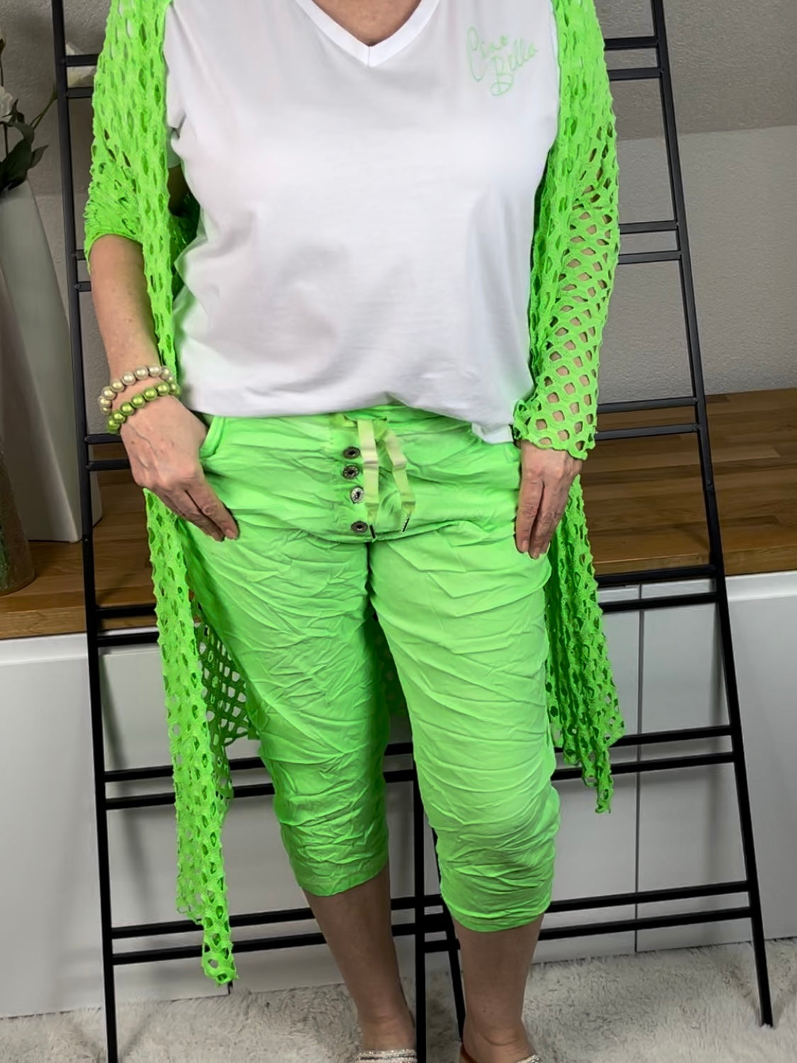 !!!!KEINE RETOURE MÖGLICH!!!! 
T - Shirt „Ciao Bella“  Einheitsgrösse Gr. 36 - 42/44 in 4 Farben