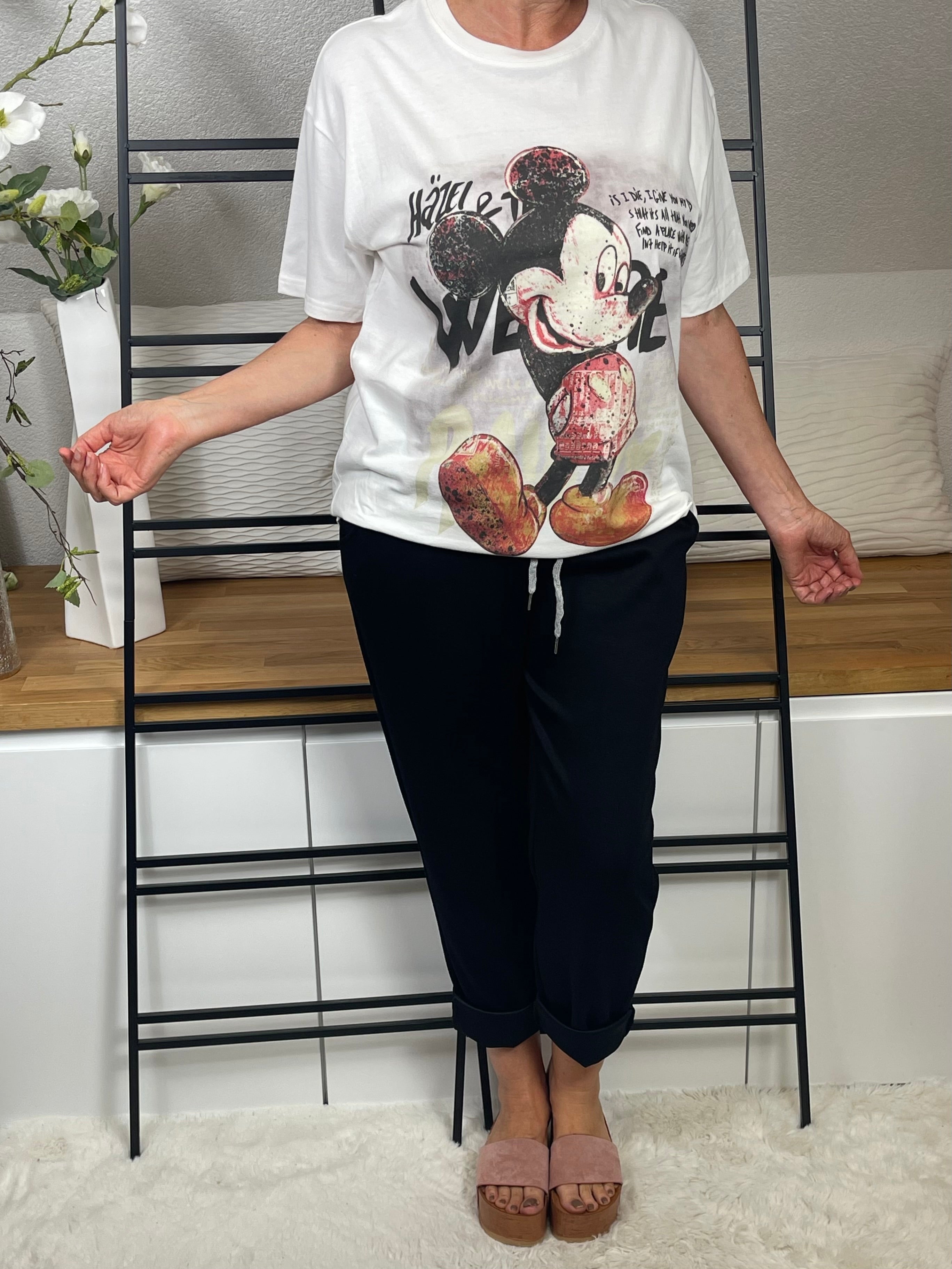 !!!!KEINE RETOURE MÖGLICH!!!! Damen - T - Shirt „Mickey und Minney“ Einheitsgrösse Gr. 38 - 44 in 3 Varianten