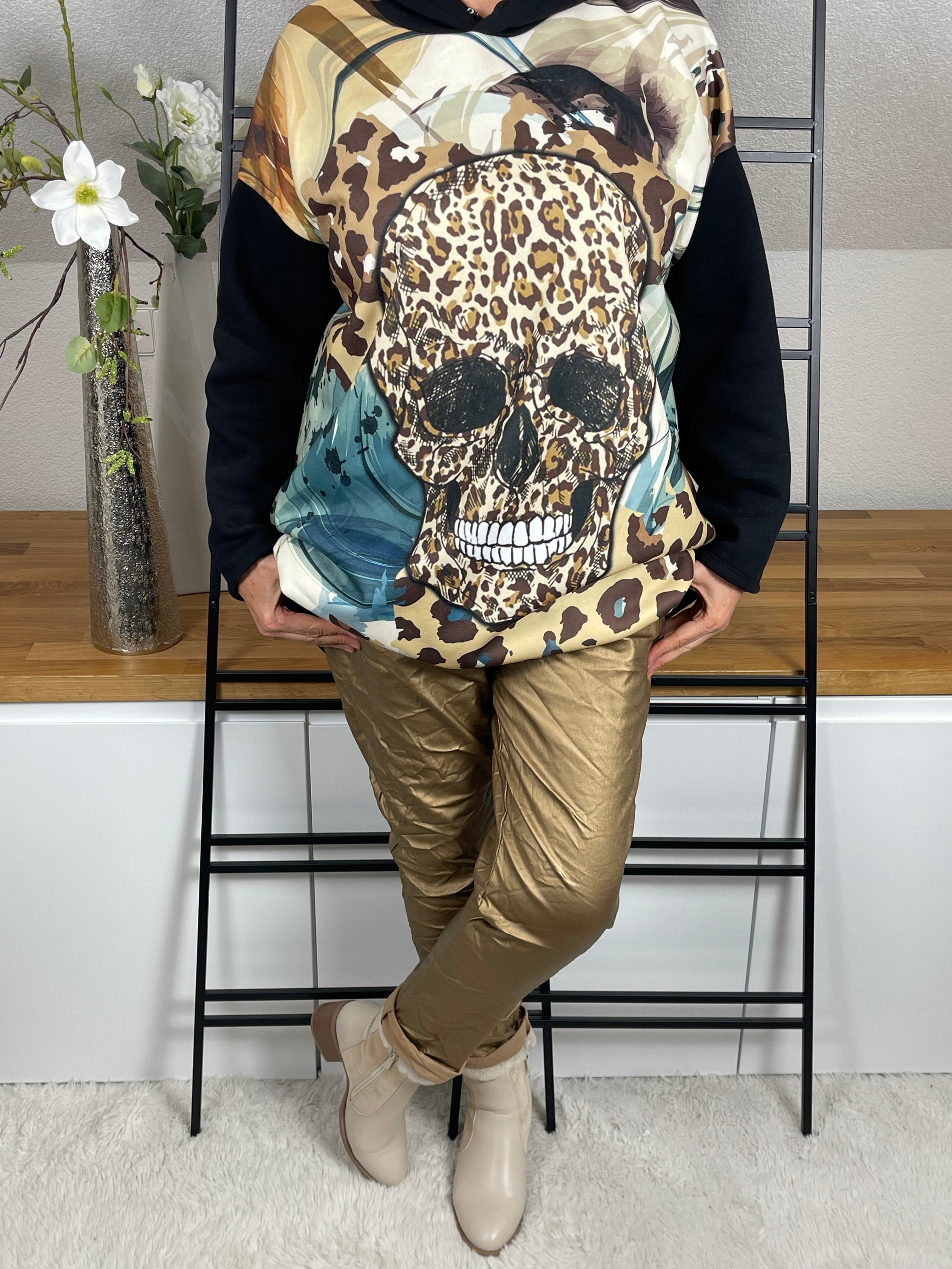 Hoodie „Totenkopf“ „Alfredo“ Einheitsgrösse Gr. 40 - 48