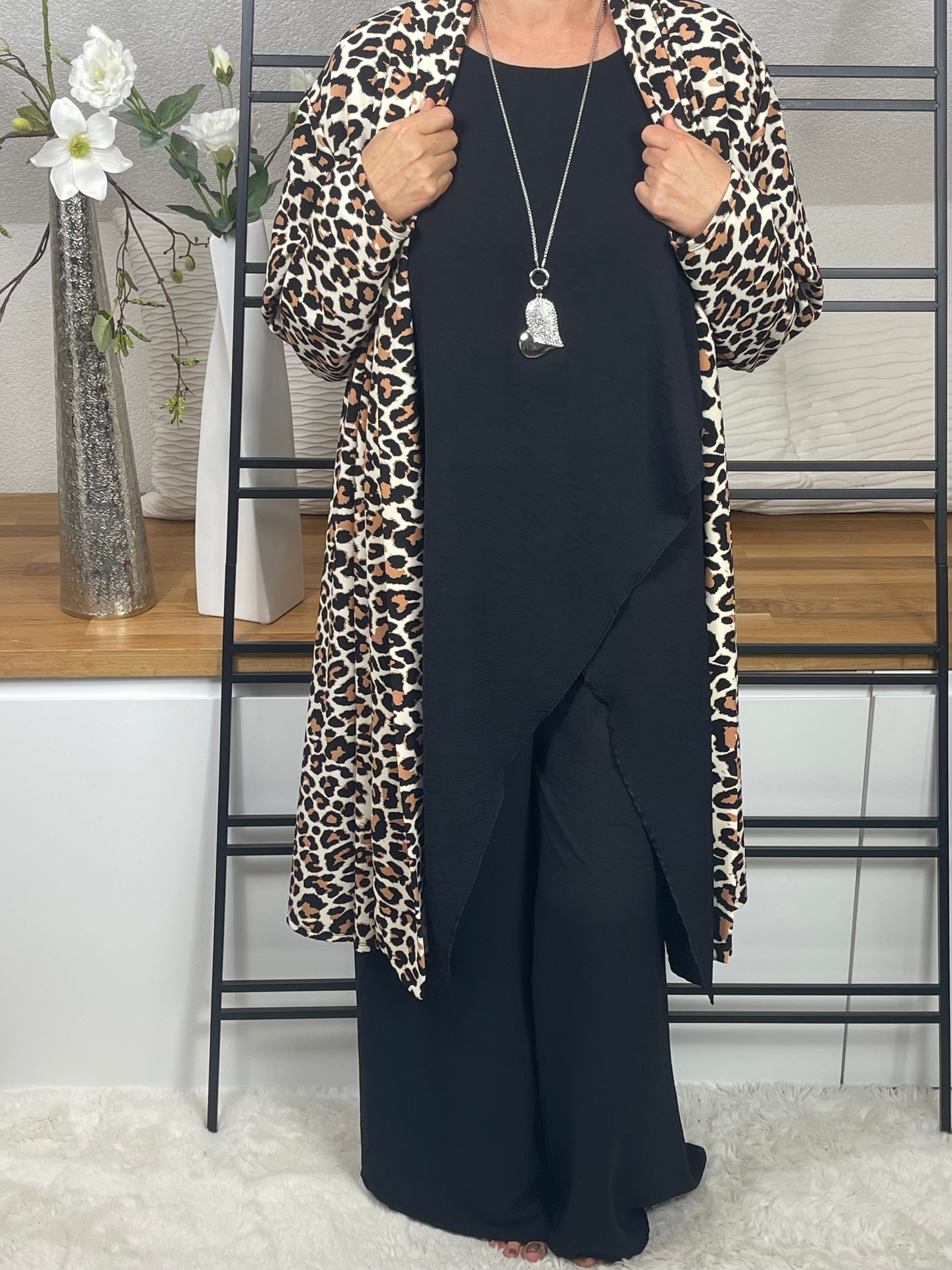 Eleganter Damen Mantel „Leo“ Einheitsgrösse Gr. 40 - 48 in 2 Varianten