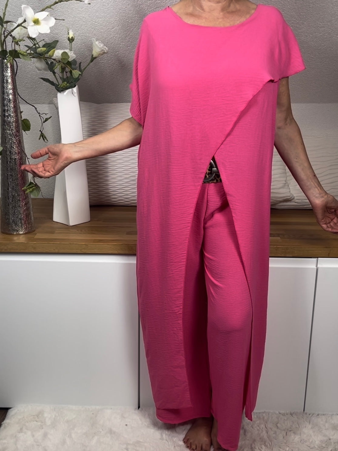 Elegante Damen - Jogpant Einheitsgröße Gr. 36 - 42 in 3 Farben