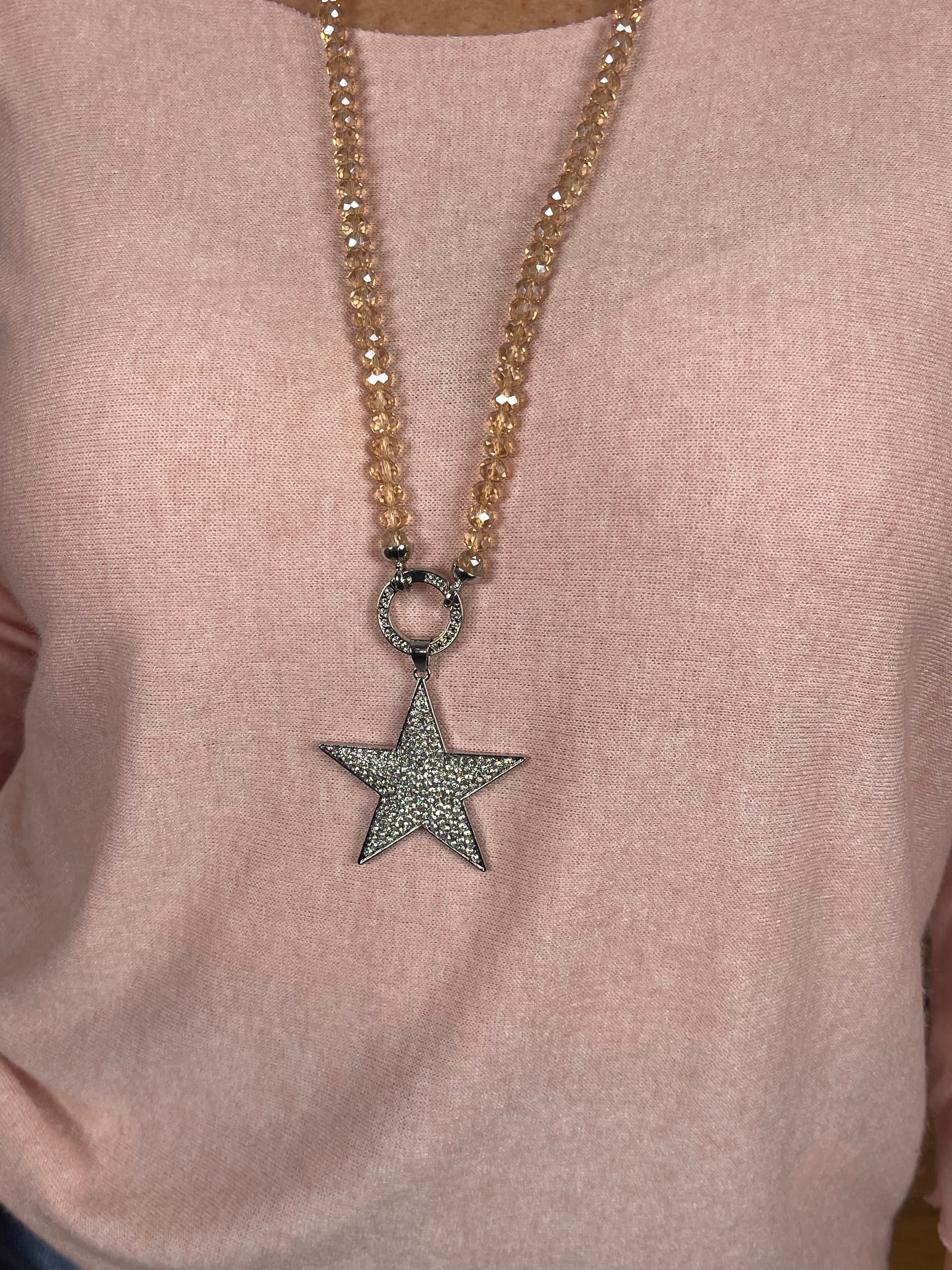 Vario - Perlen - Kette ca. 80 cm verschiedene Farben