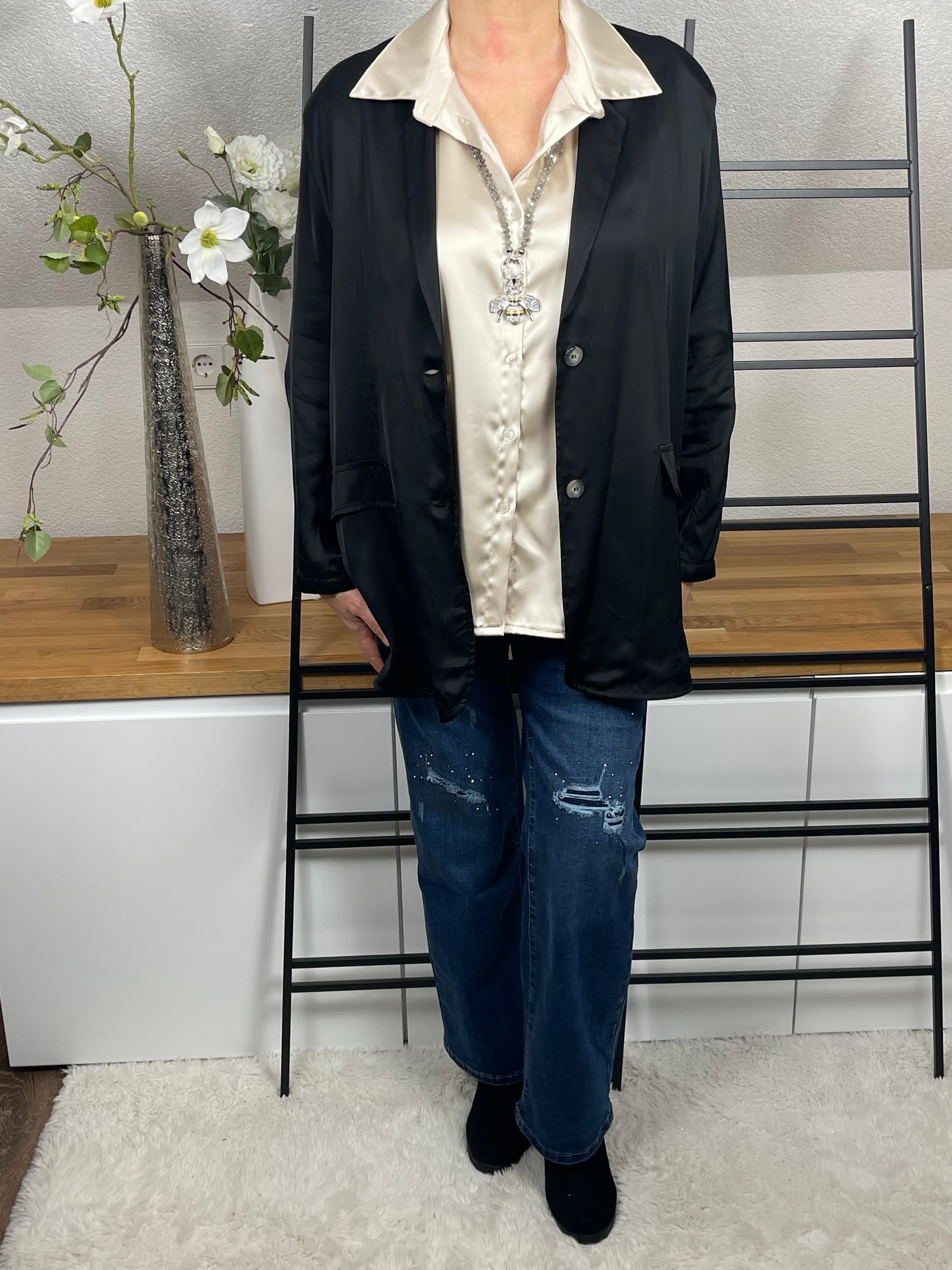 !!!AKTION!!!                            Blazer „Satin“ von „Esvivid“ Einheitsgröße Gr. 38 - 44