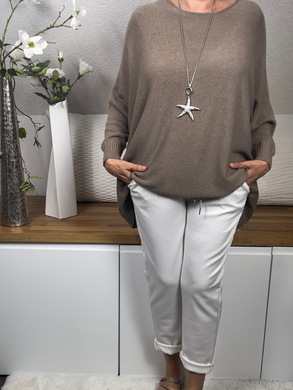 Damen - Pullover „Fluffi“ Einheitsgrösse Gr. 38 - 48 in 12 Farben