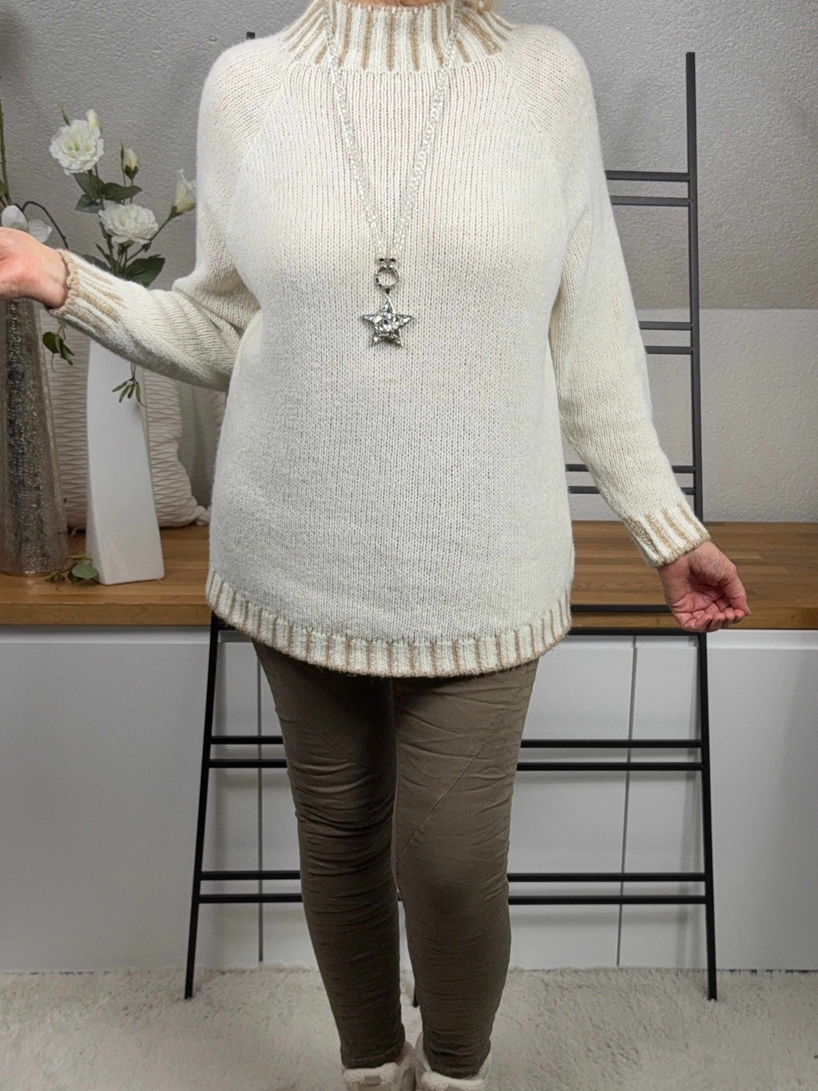 !!!KEINE RETOURE MÖGLICH !!!Eleganter Damen Feinstrick - Pullover Einheitsgröße Gr. 38 - 42 in 4 Farben