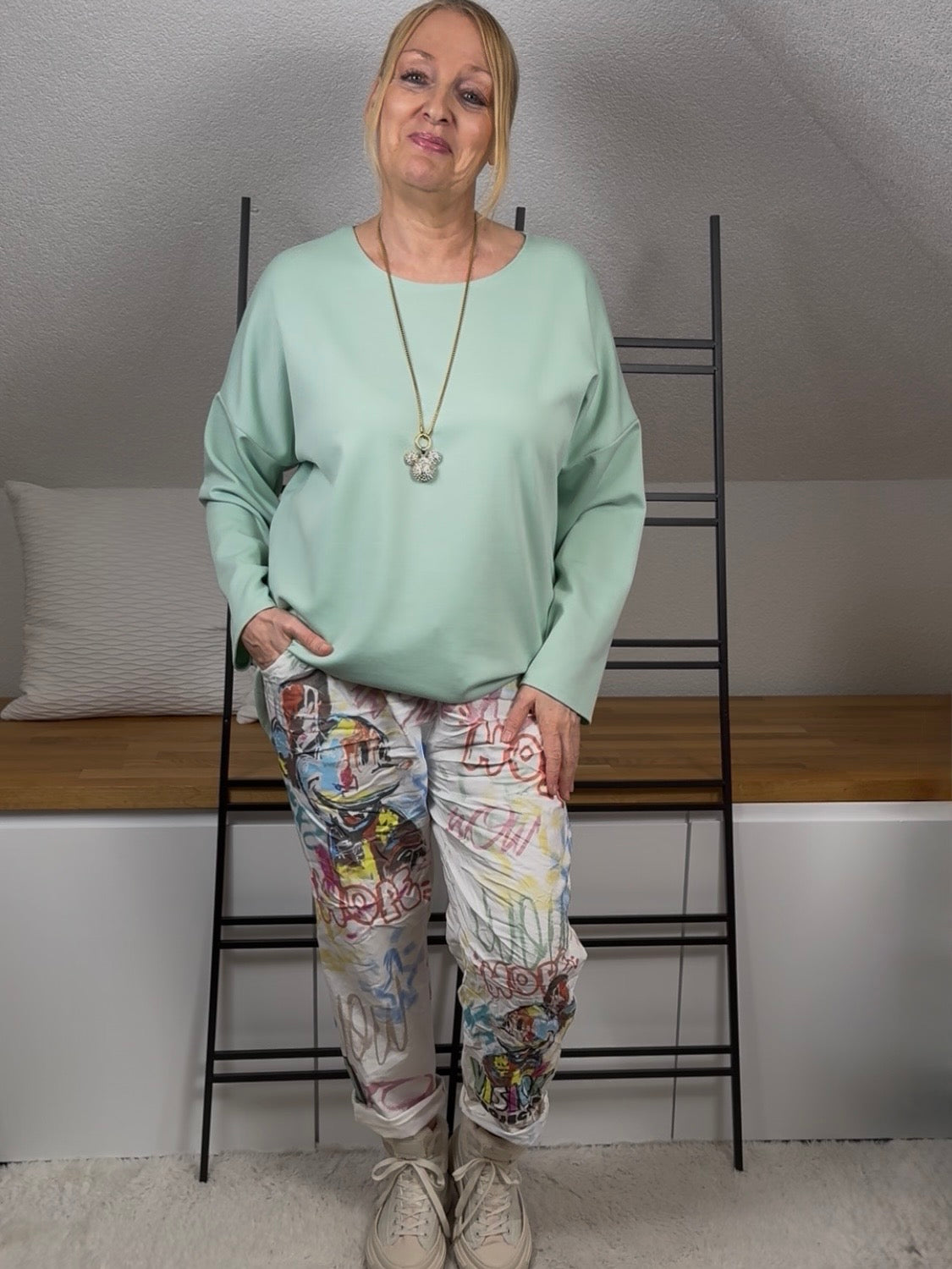 Pullover „Fluffi“ Basic Einheitsgröße Gr. 38 - 44 in vielen Farben