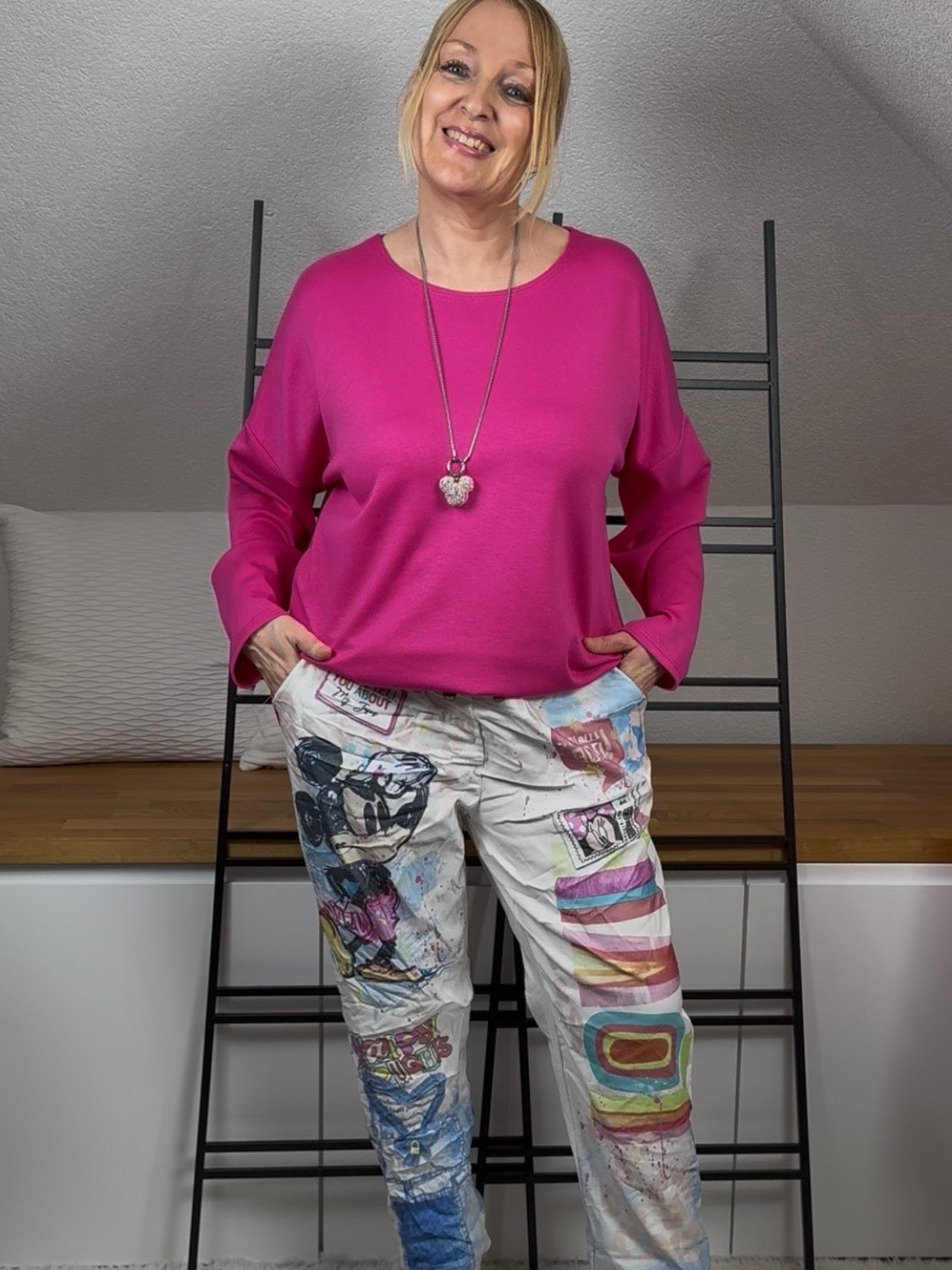 Damen - Jogpant „Maus“ Einheitsgröße Gr. 42/44 - 48/50 in 4 Varianten