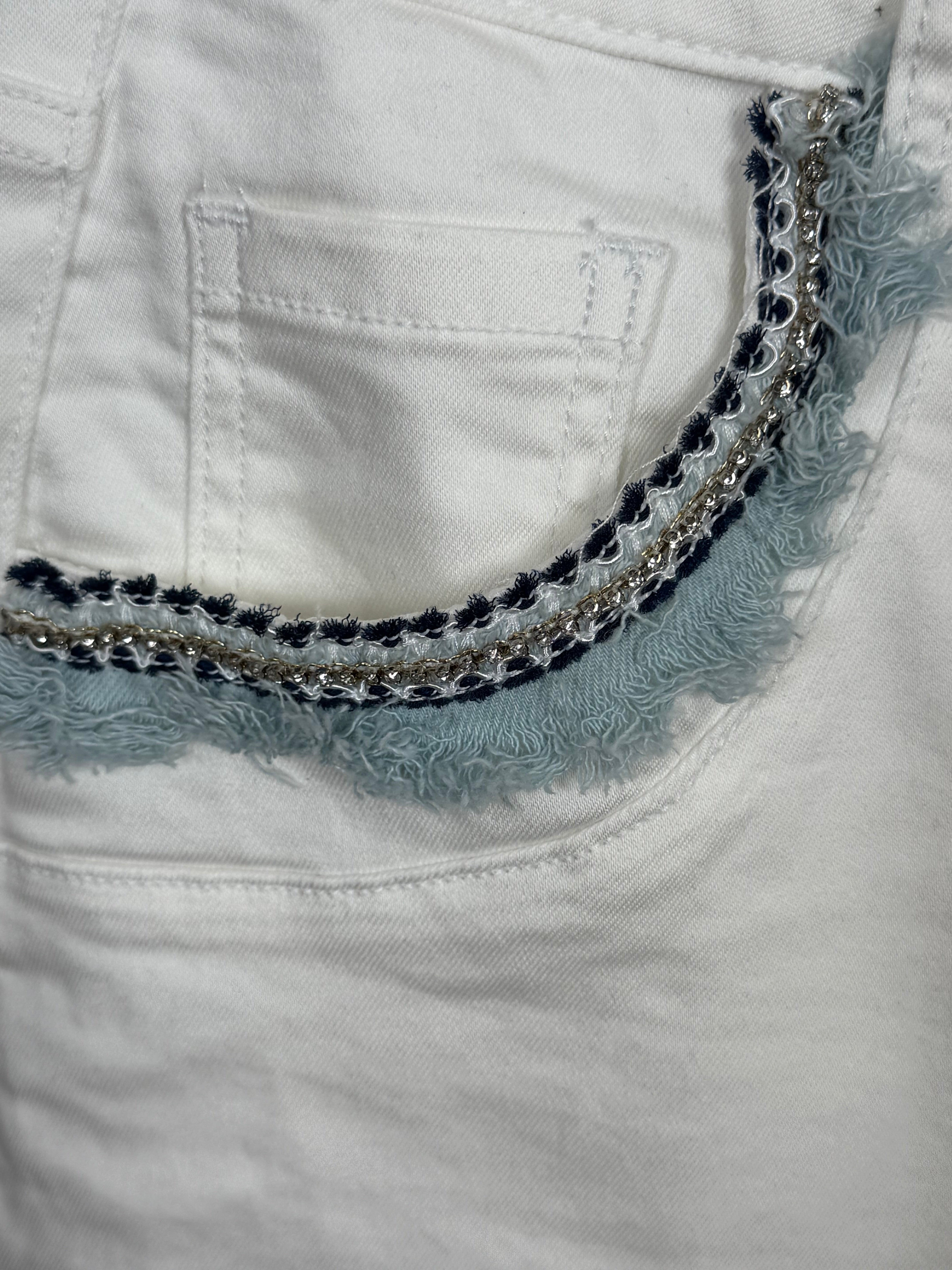 Boho Jeans Gr. 36 - 42 in weiß