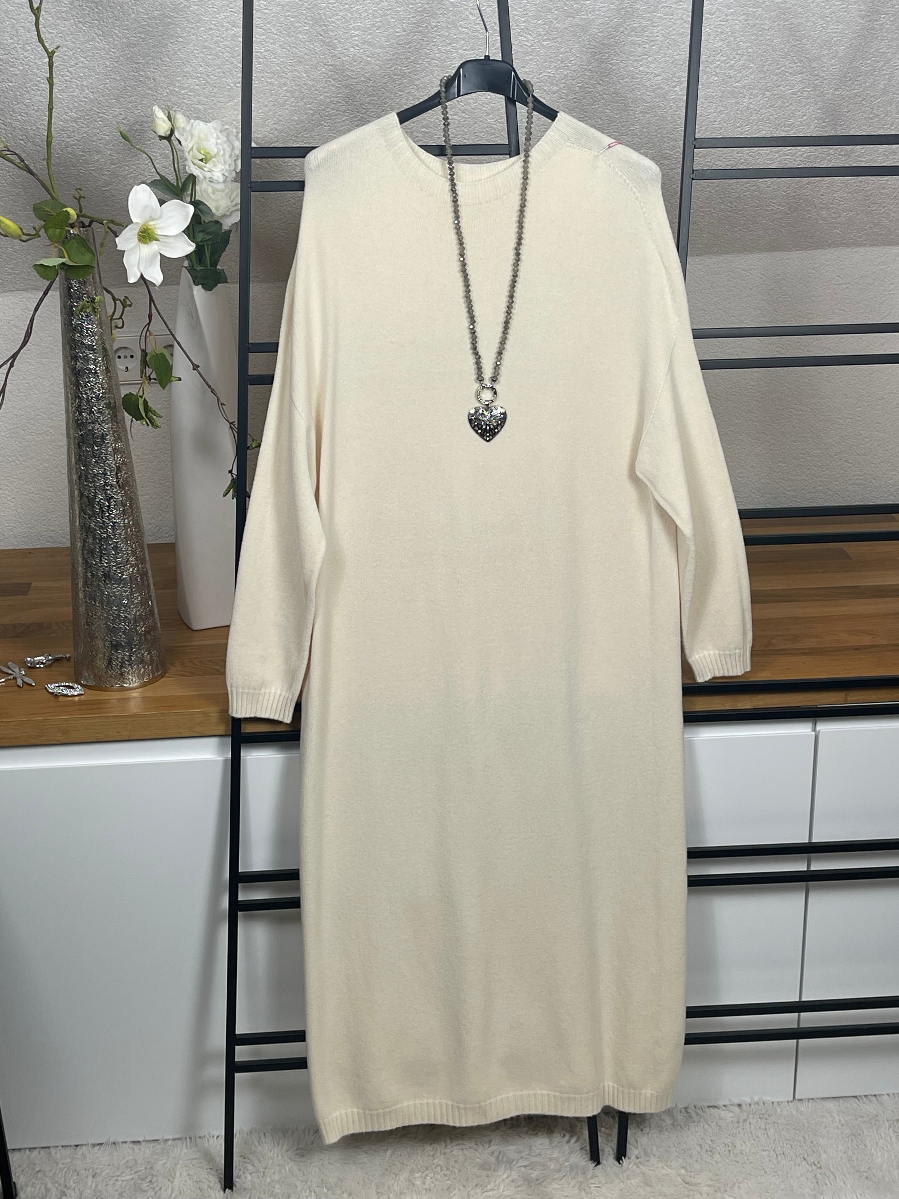 Elegantes Damen- Strick - Kleid Einheitsgröße Gr. 38 - 42 in 4 Farben