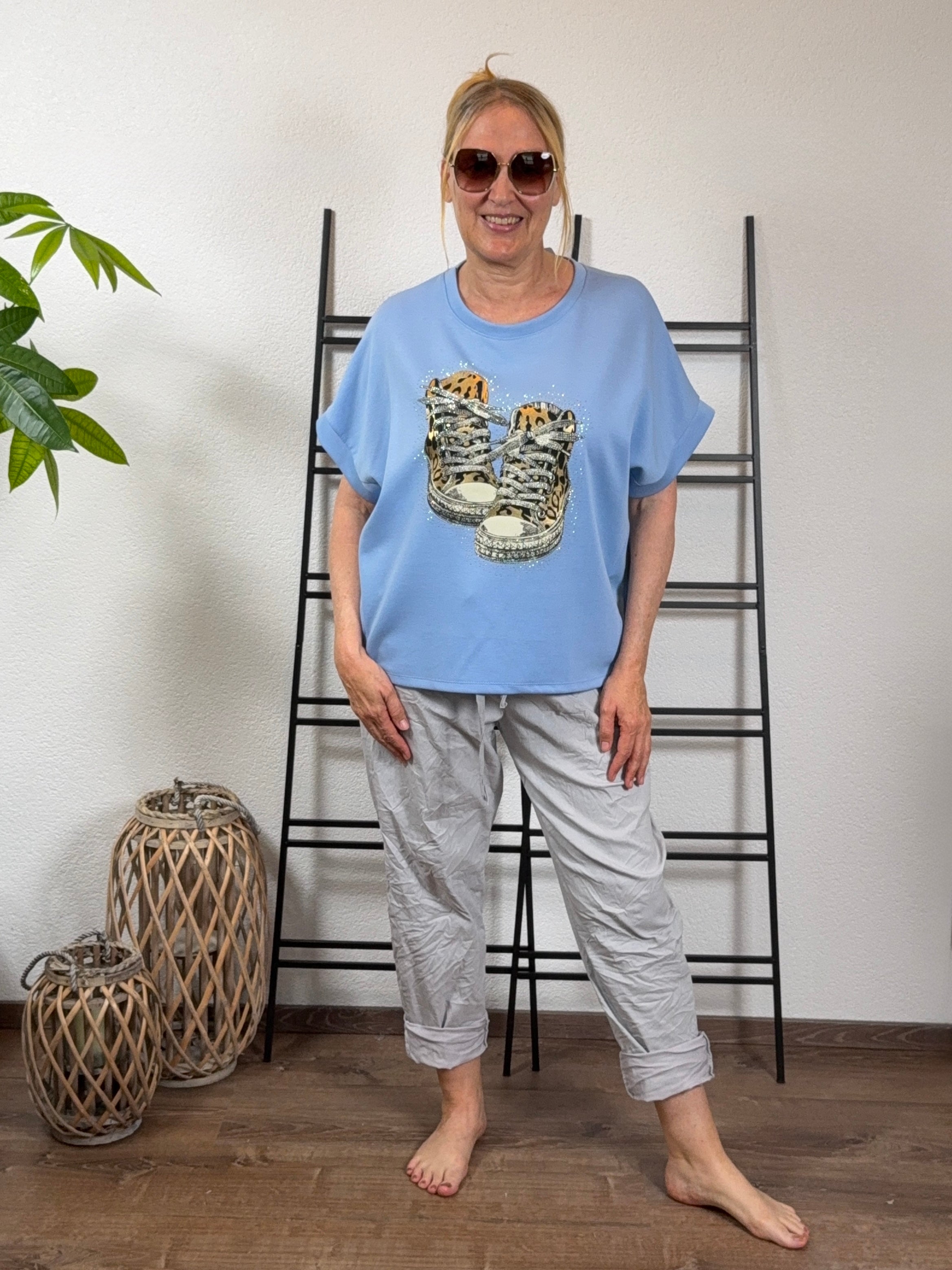 Glam „Fluffi“ Shirt in Sweat-Qualität Einheitsgröße Gr. 40 - 44 in 3 Farben
