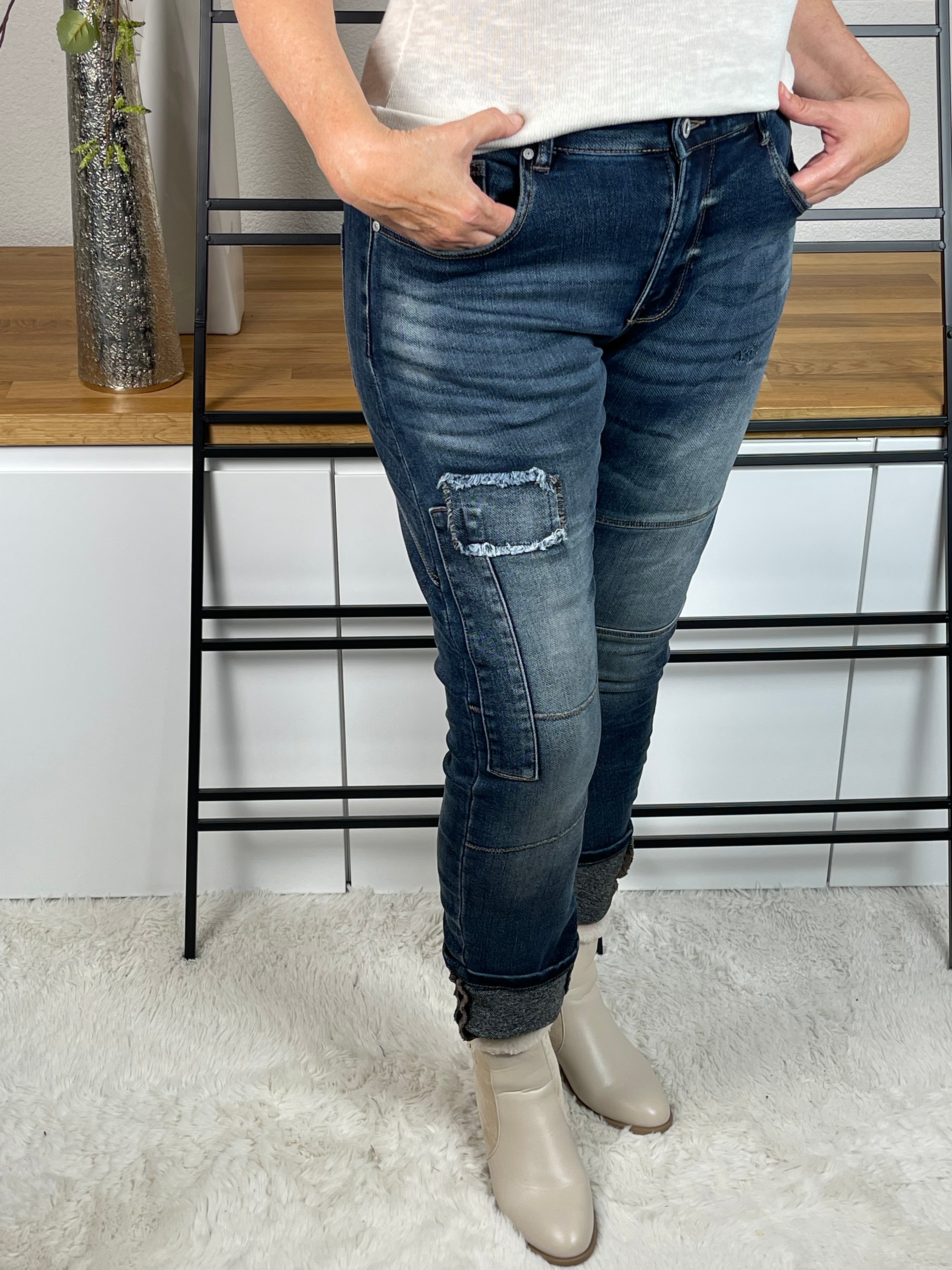 !!!!KEINE RETOURE MÖGLICH!!!!Boyfriend - Jeans „DarkBlue“ Gr. 36 - 44