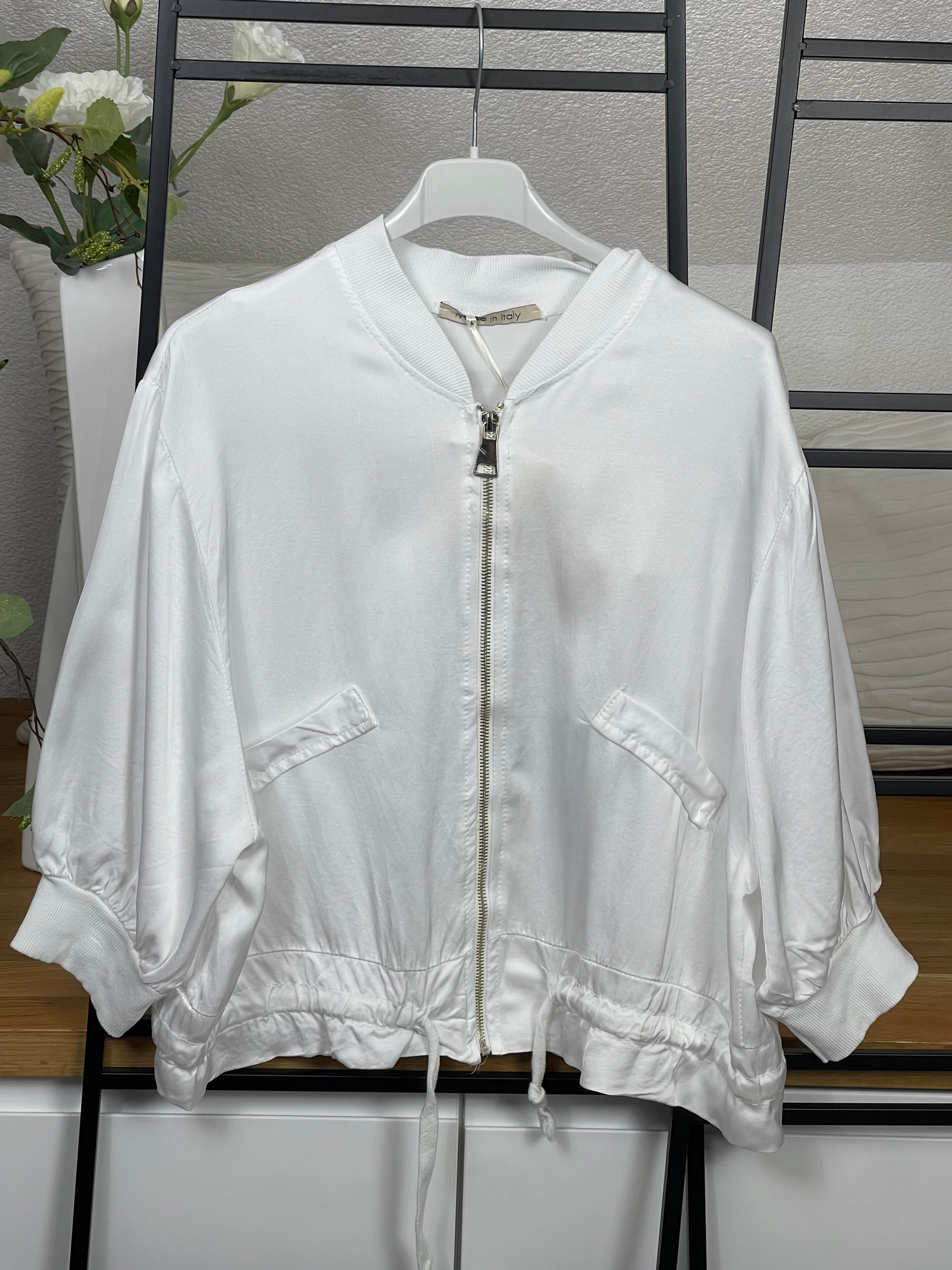 Damen Blusen - Jacke mit Glanz Einheitsgrösse Gr. 38 - 42 in 7 Farben