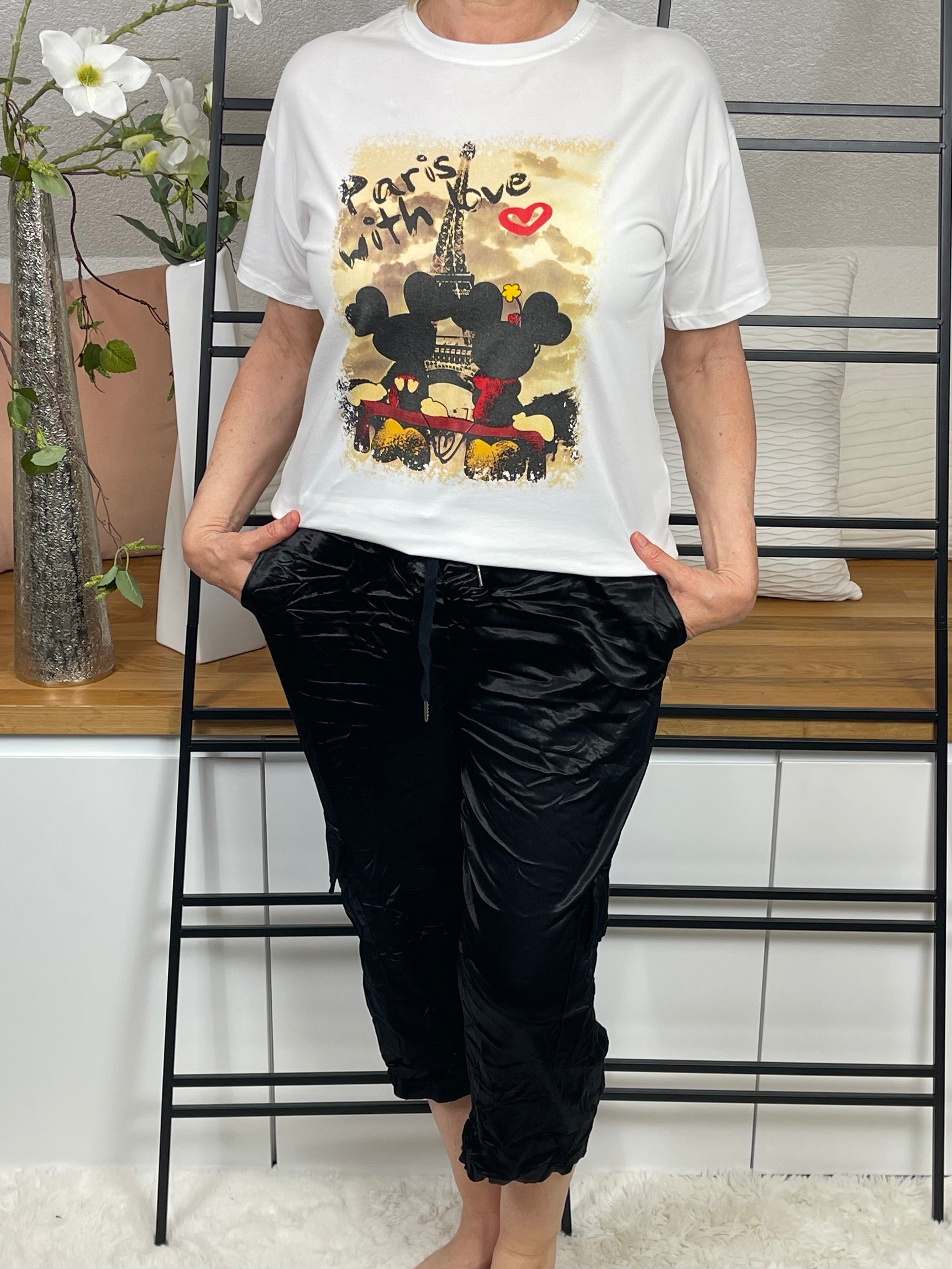 !!!!KEINE RETOURE MÖGLICH!!!!Damen - 3/4 Jogpant „Cargo - Shiney“ Einheitsgrösse Gr. 42 -48+ in 11 Farben