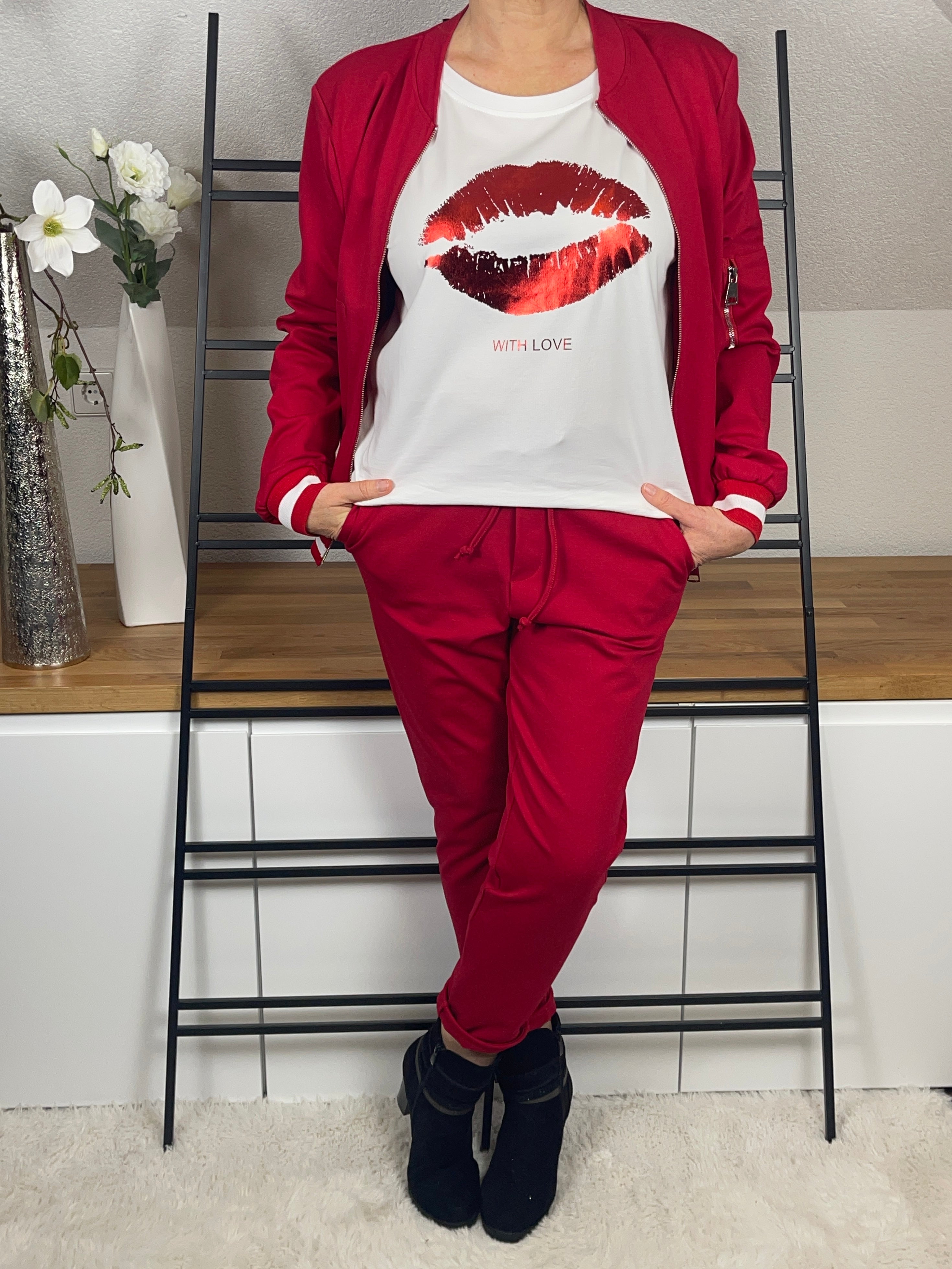 !!!!KEINE RETOURE MÖGLICH!!!! Damen - Shirt „Lippe“ in weiss