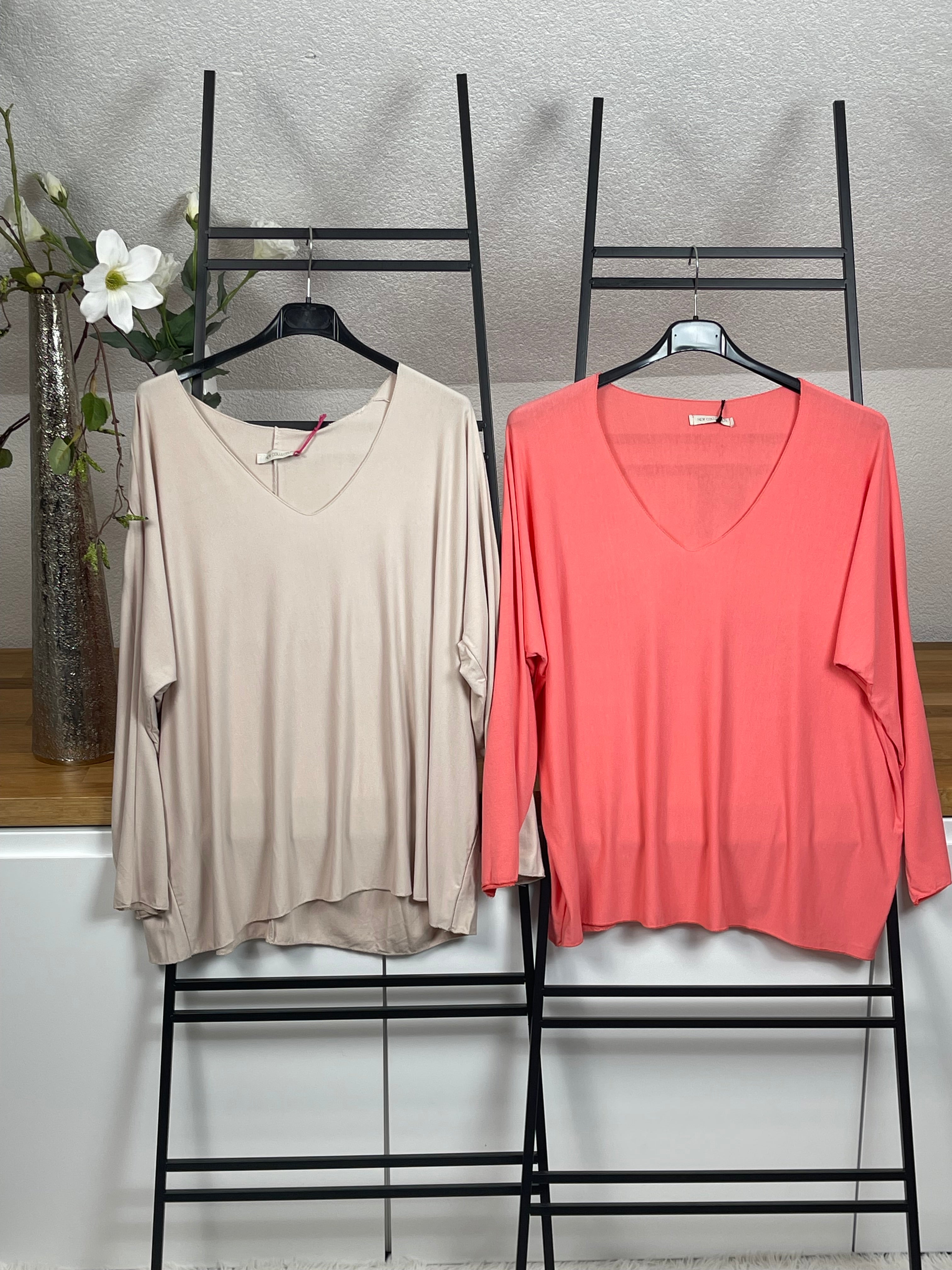 Basic - Shirt „Must Have“ Einheitsgröße Gr. 36 - 44 in vielen Farben