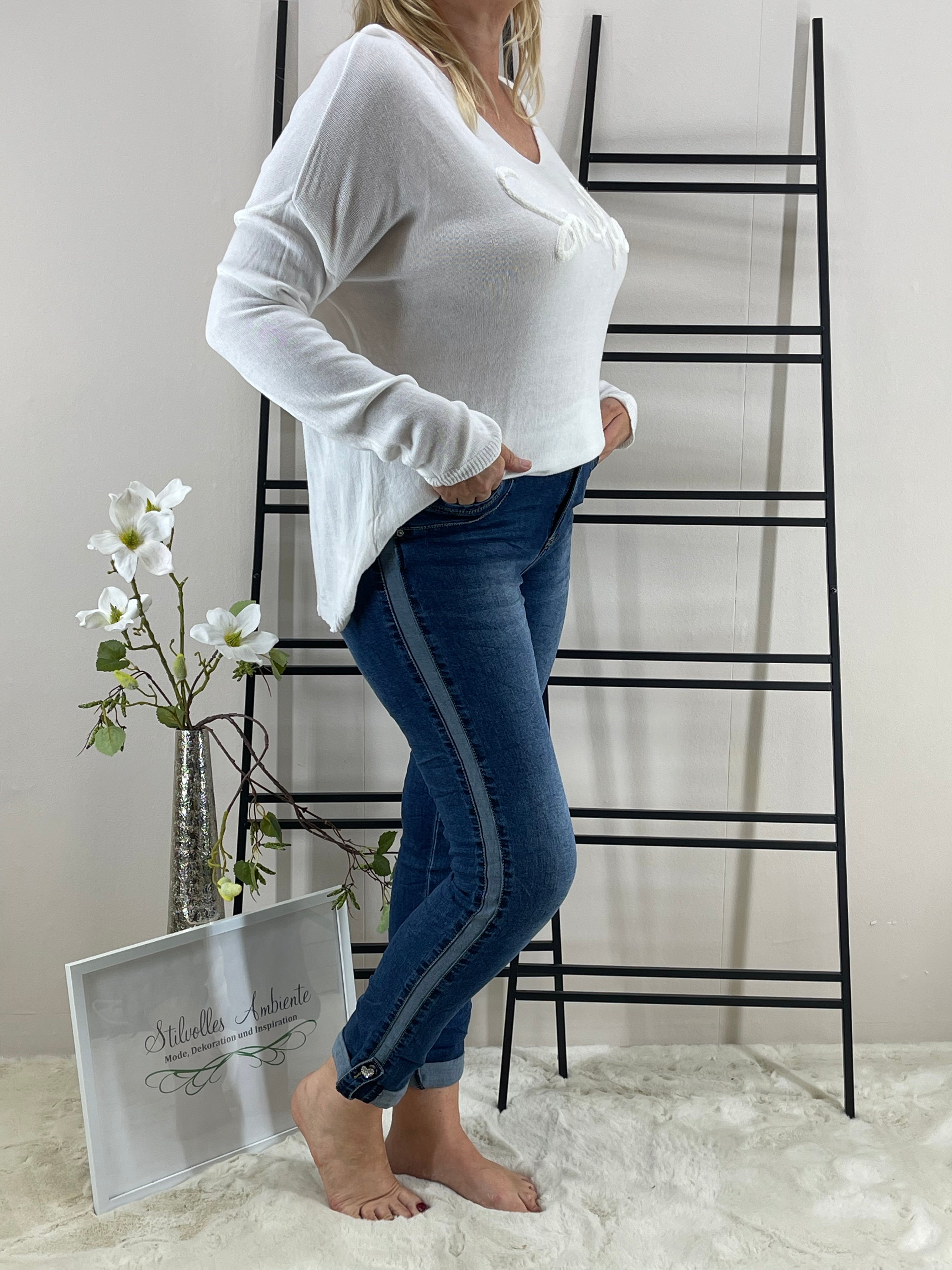 !!!!KEINE RETOURE MÖGLICH!!!! 
Jeans „Allegra“ mit  „Herz“ Gr. 36 - 44