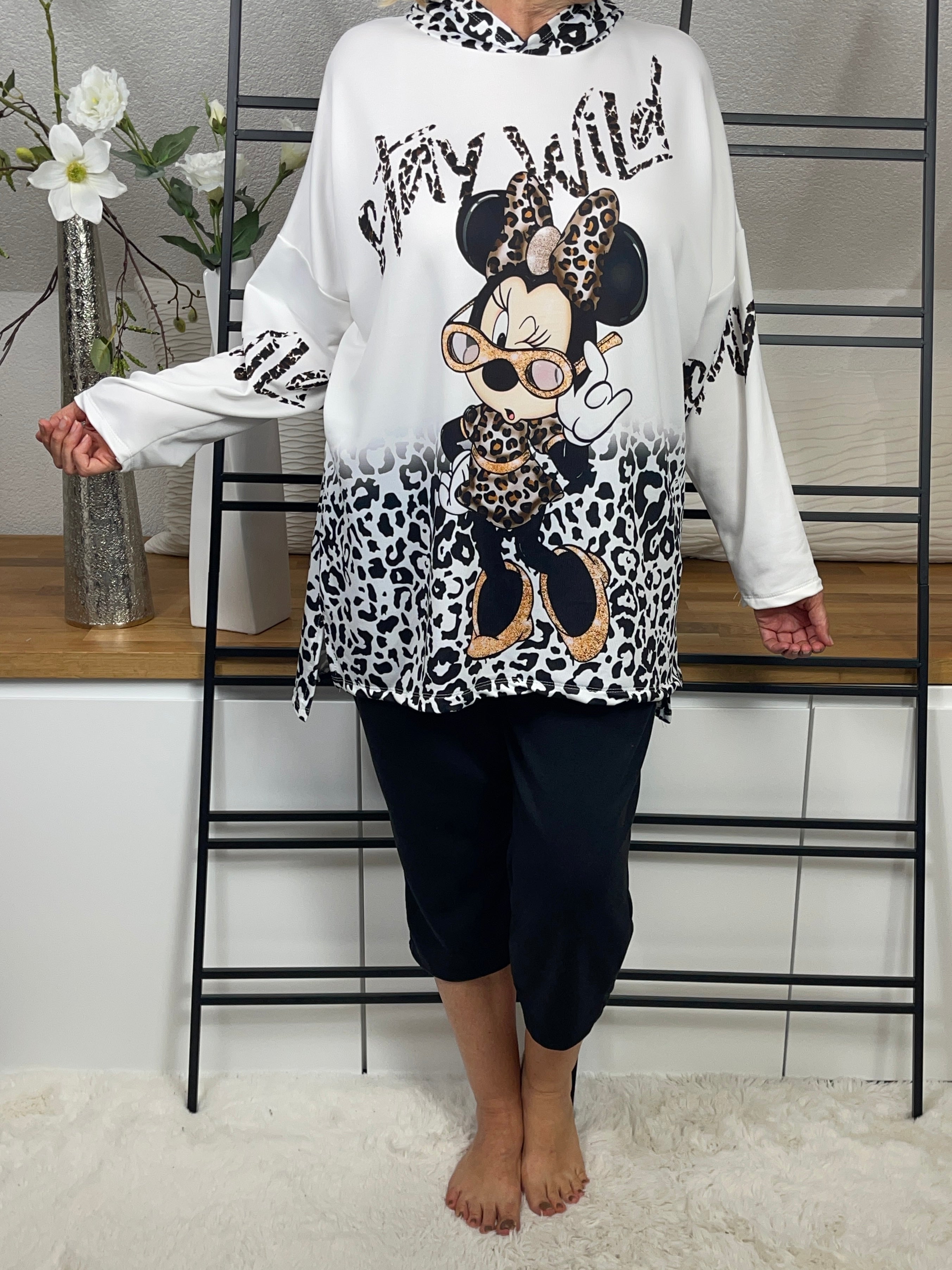 Damen Hoodie „Minney“ Einheitsgröße Gr. 42 - 48+ in 3 Farben