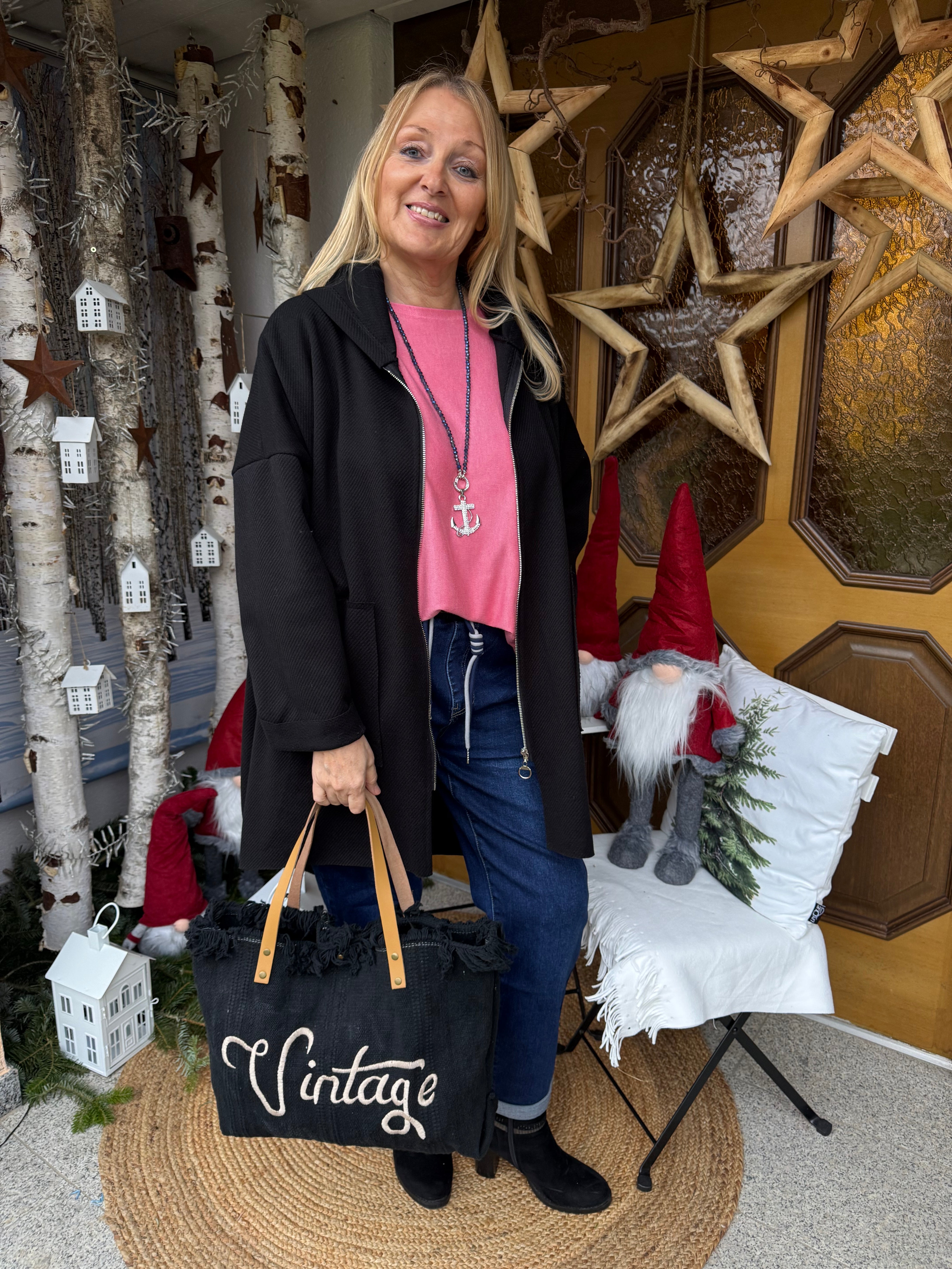 !!!Fällt sehr groß aus!!! Schicke Damen - Jeans - Jogpant mit toller Kordel Größe 44 - 52 in blau